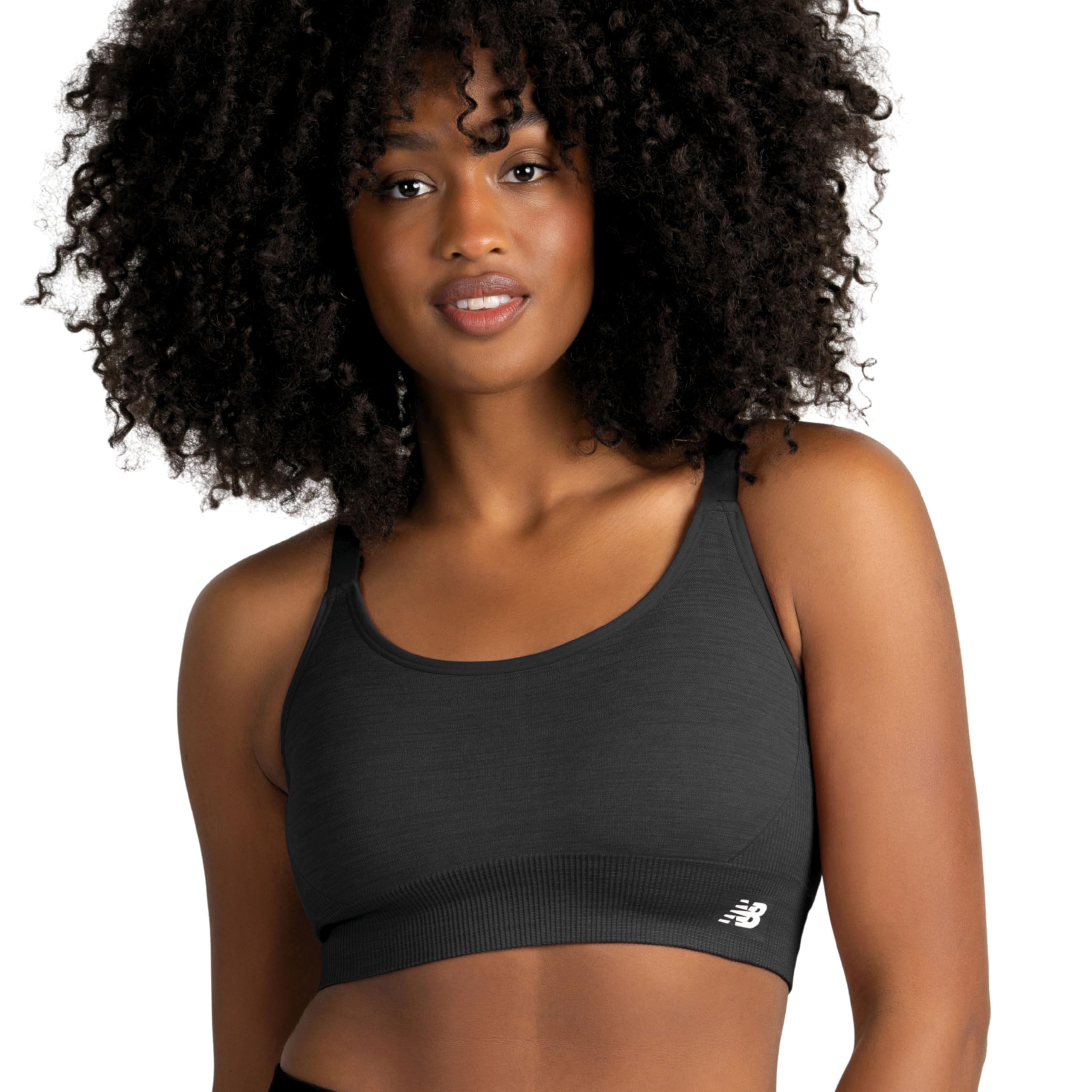 New Balance 3 Pack Seamless Sports Bras for Women, Cami Keyhole Breathability, Gym Sports Bra, Yoga Workout Set