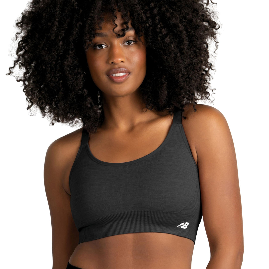 New Balance 3 Pack Seamless Sports Bras for Women, Cami Keyhole Breathability, Gym Sports Bra, Yoga Workout Set