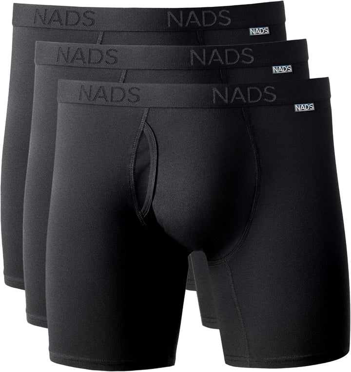 NADS Organic Cotton Boxer Briefs – Hormone-Friendly, Non-Toxic Men’s Underwear for Comfort, Support & Safer Nuts – Multi-Pack