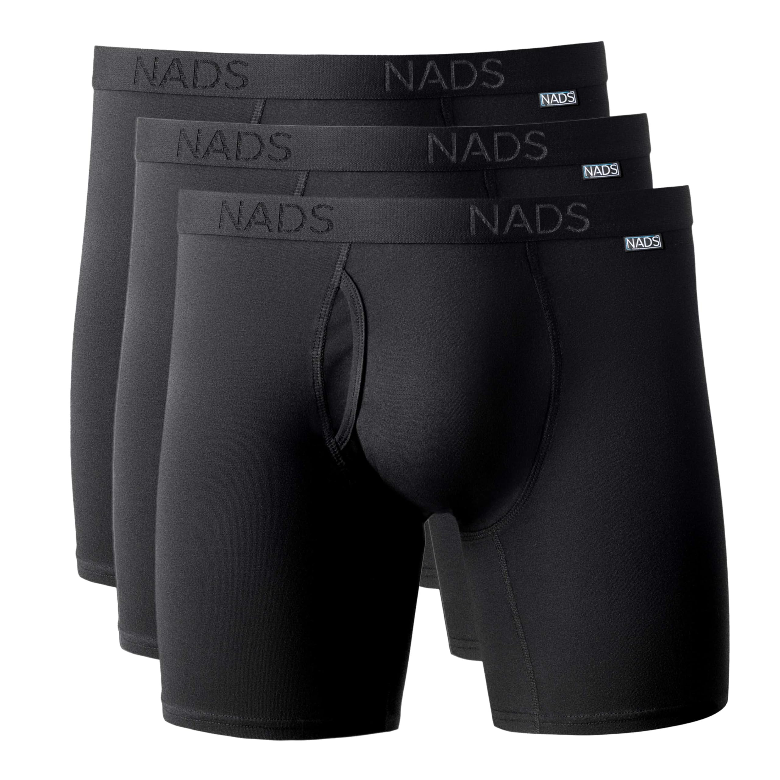 NADS Organic Cotton Boxer Briefs – Hormone-Friendly, Non-Toxic Men’s Underwear for Comfort, Support & Safer Nuts – Multi-Pack