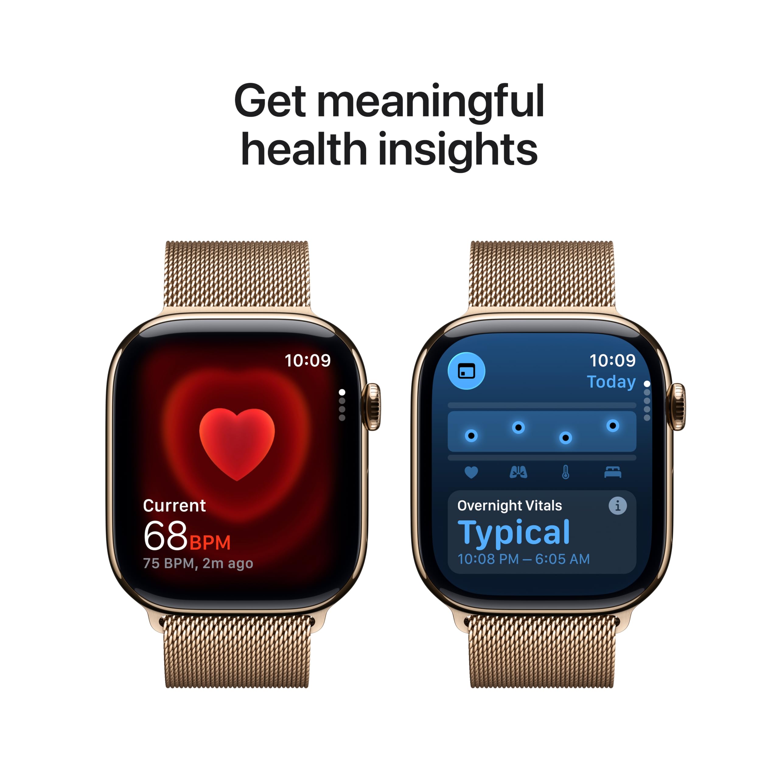 Apple Watch Series 11 [GPS 42mm] Smartwatch with Jet Black Aluminum Case with Black Sport Band - S/M. Sleep Score, Fitness Tracker, Health Monitoring, Always-On Display, Water Resistant