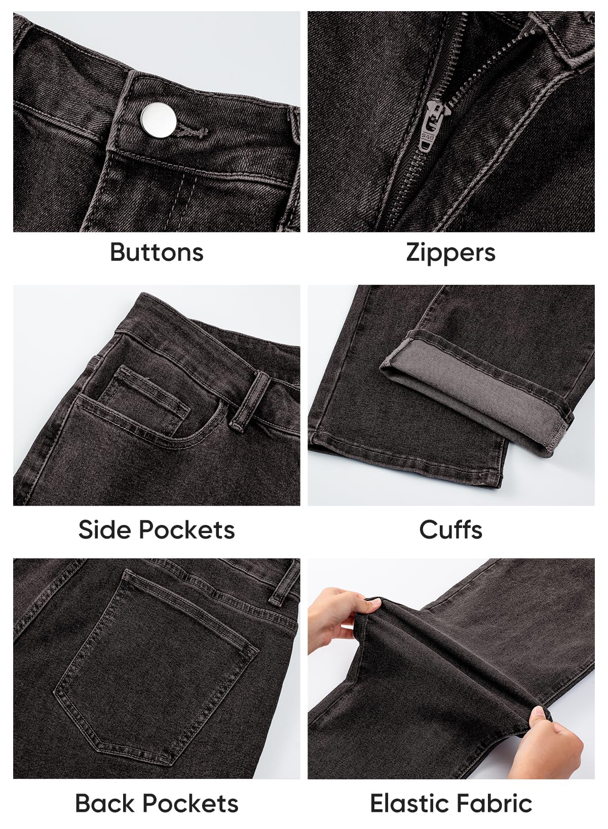 JMIERR Mens Baggy Jeans Wide Leg Y2K Loose Fit Denim Pants | Vintage Relaxed Loose Fit, Stretch, Straight Leg, Skater Streetwear, 5 Pockets, Casual Carpenter Jean, Hip Hop