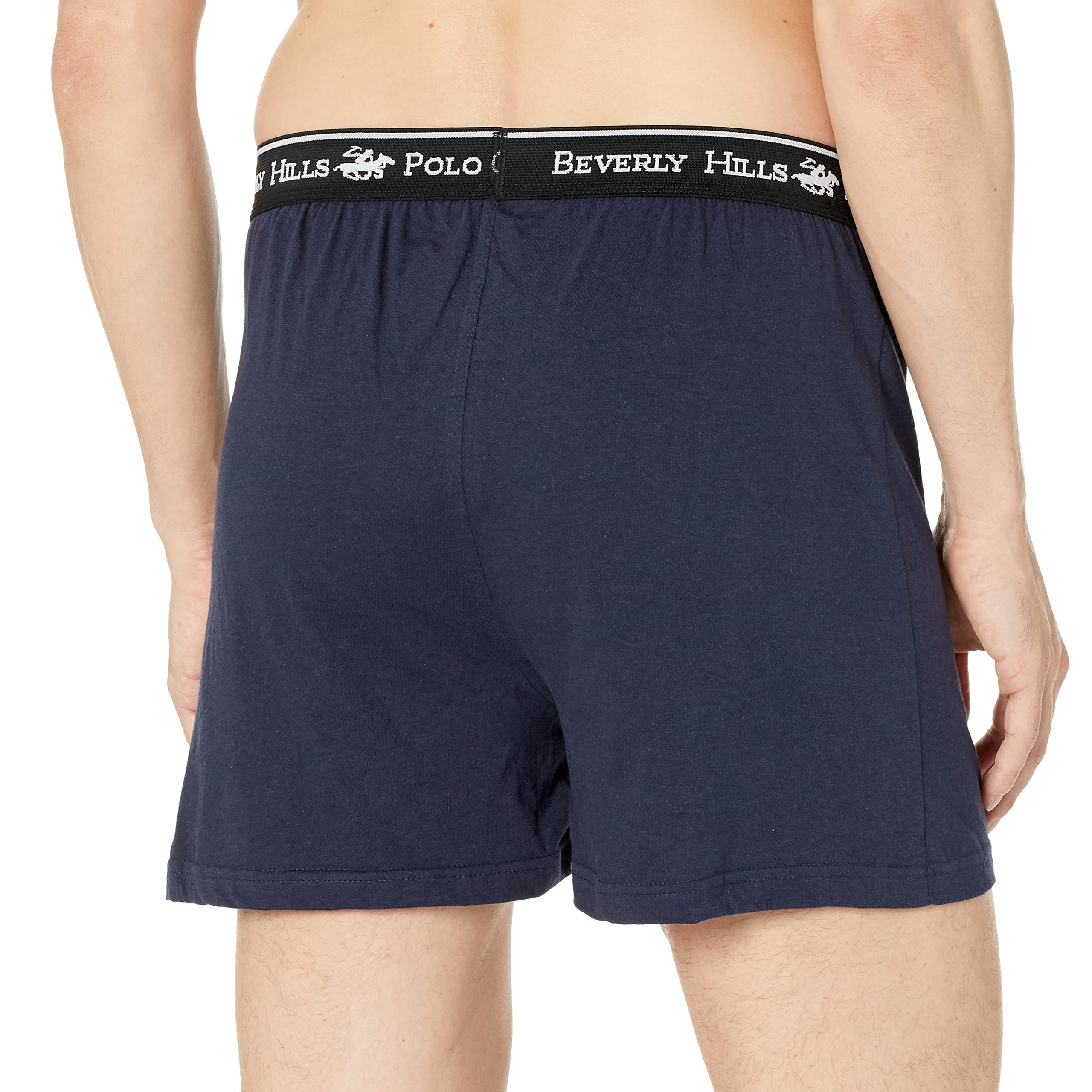 Beverly Hills Polo Club Men's 4 Pack Knit Boxer Short