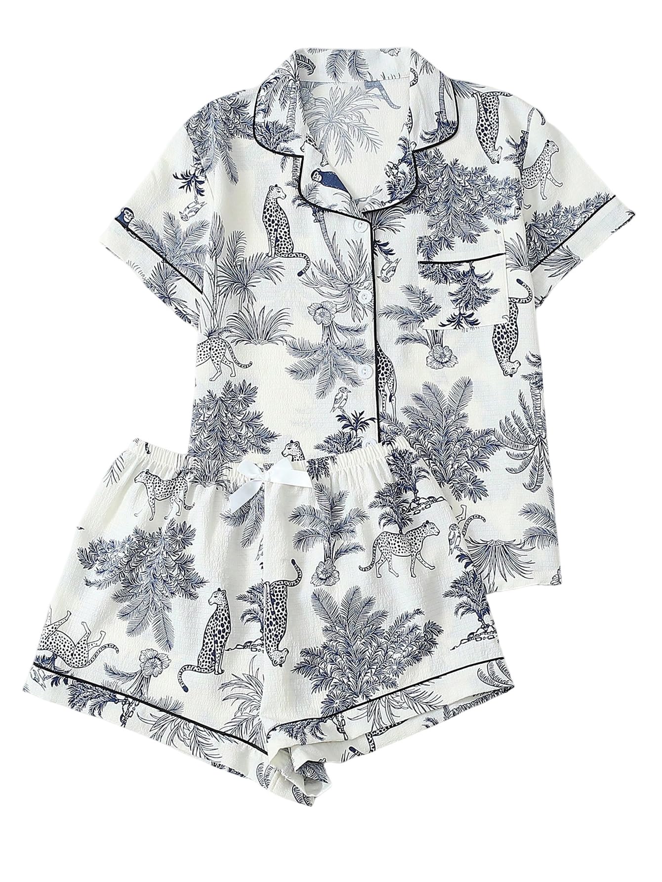 Verdusa Pajamas For Women Set 2 Piece Cute Pjs Sleepwear Lounge Sets