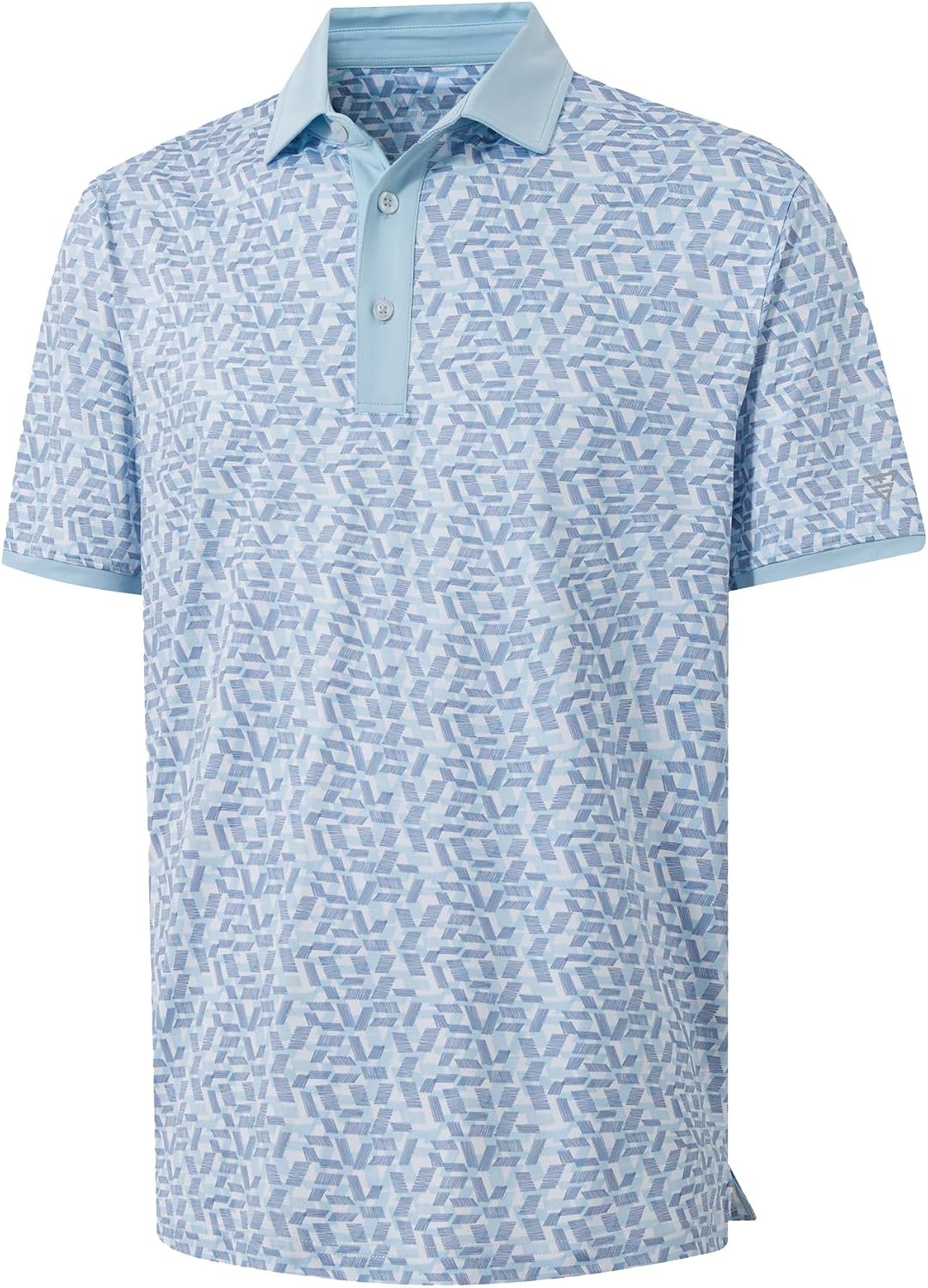 M MAELREG Golf Polo Shirts for Men Dry Fit Performance Lightweight Printing Contrast Collar Mens Golf Shirts Short Sleeve