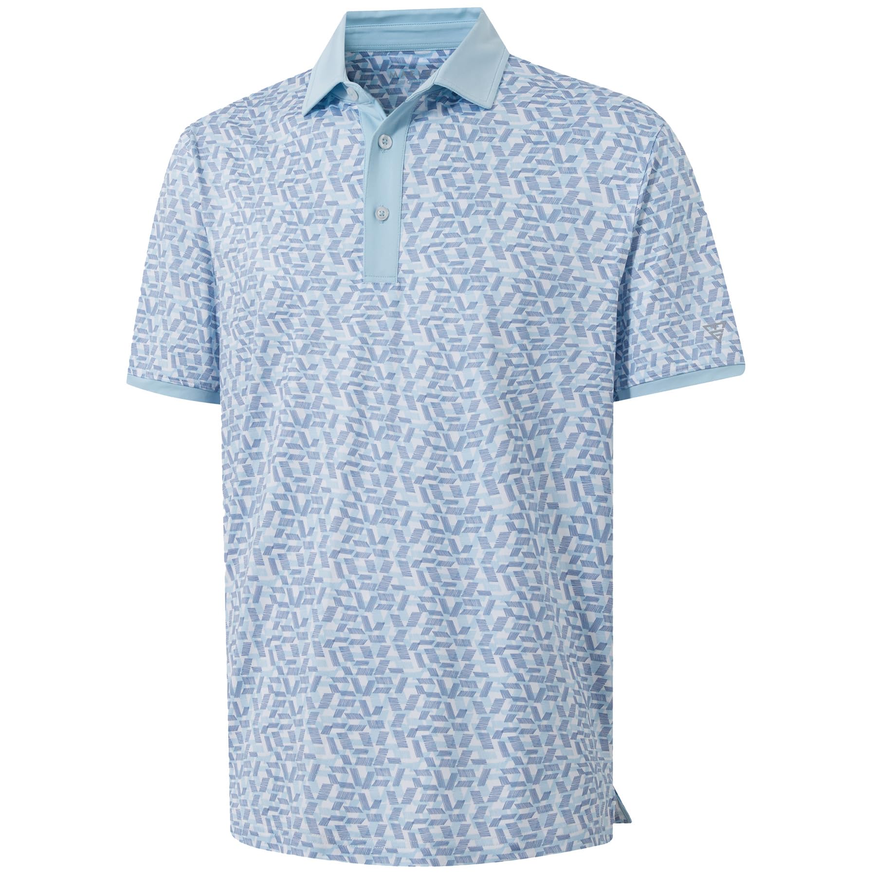 M MAELREG Golf Polo Shirts for Men Dry Fit Performance Lightweight Printing Contrast Collar Mens Golf Shirts Short Sleeve