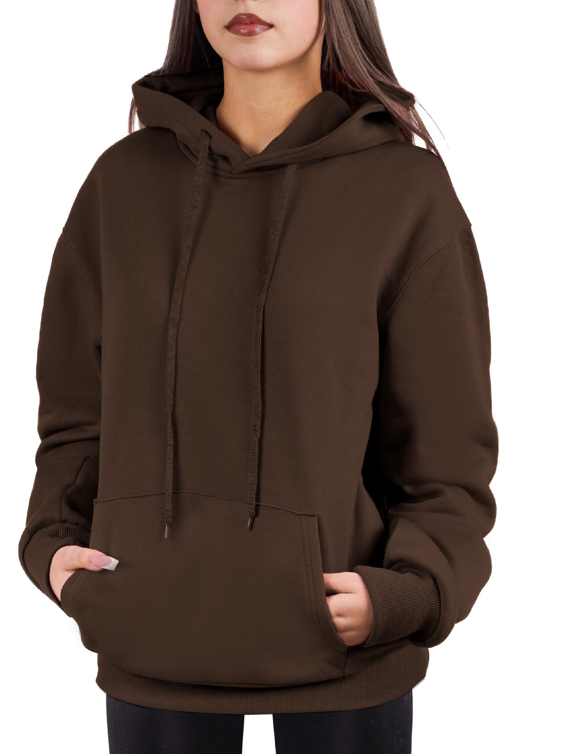 Oversized Pullover Hoodie for Women Soft Fleece Cotton Blend, Cozy Everyday Sweatshirt
