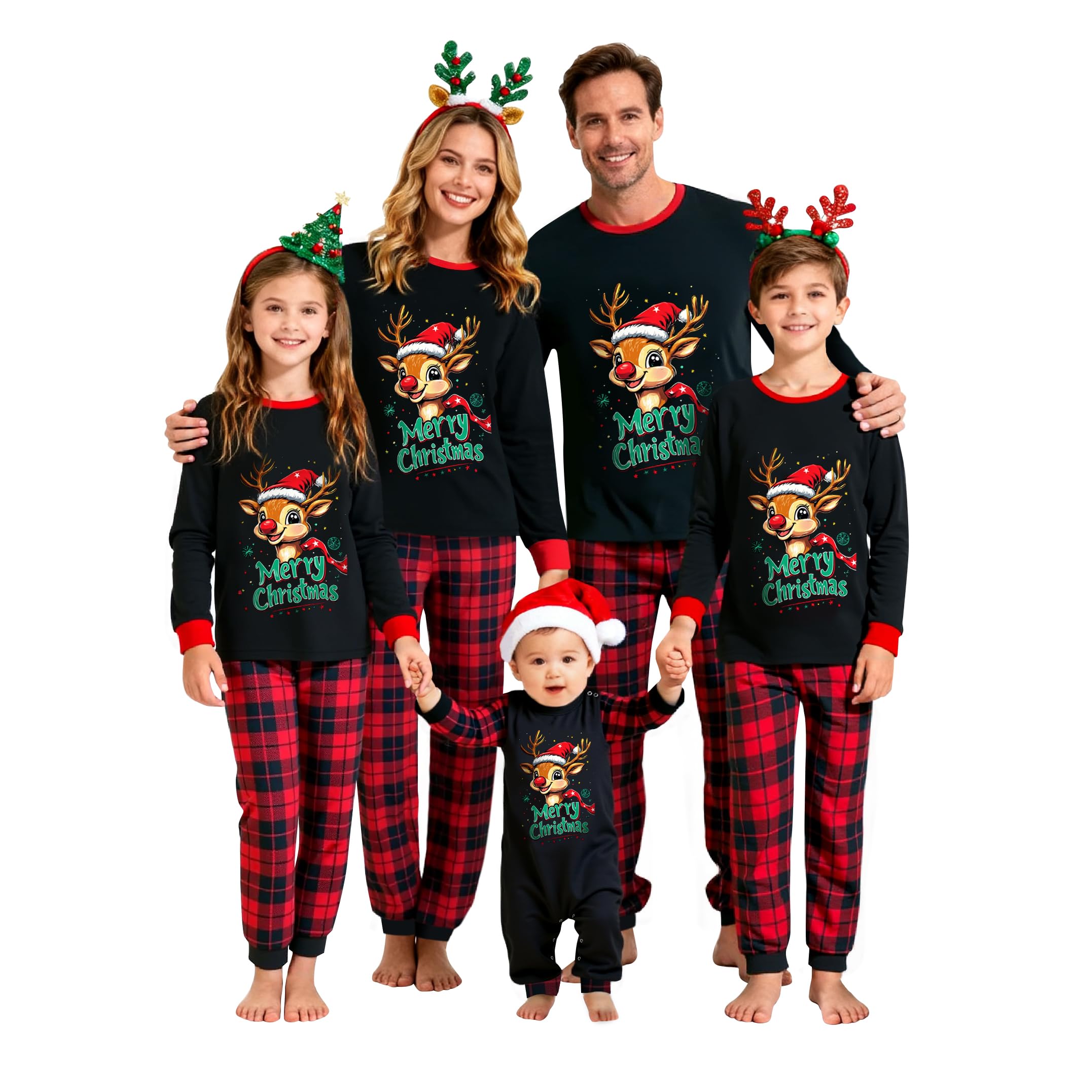 Family Christmas Pajamas Matching Sets Xmas Pjs