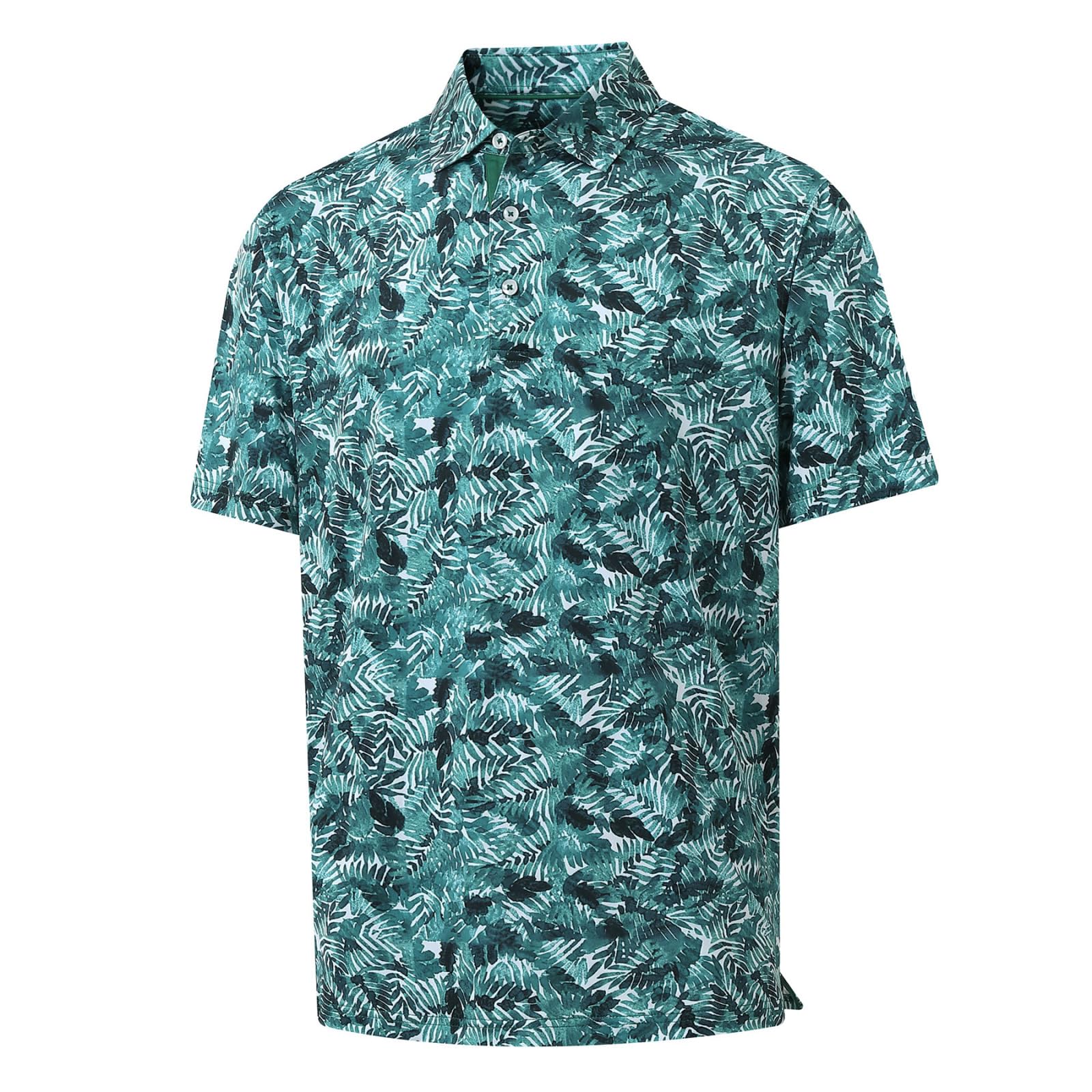 Golf Shirts for Men Dry Fit Short Sleeve Print Performance Moisture Wicking Polo Shirt