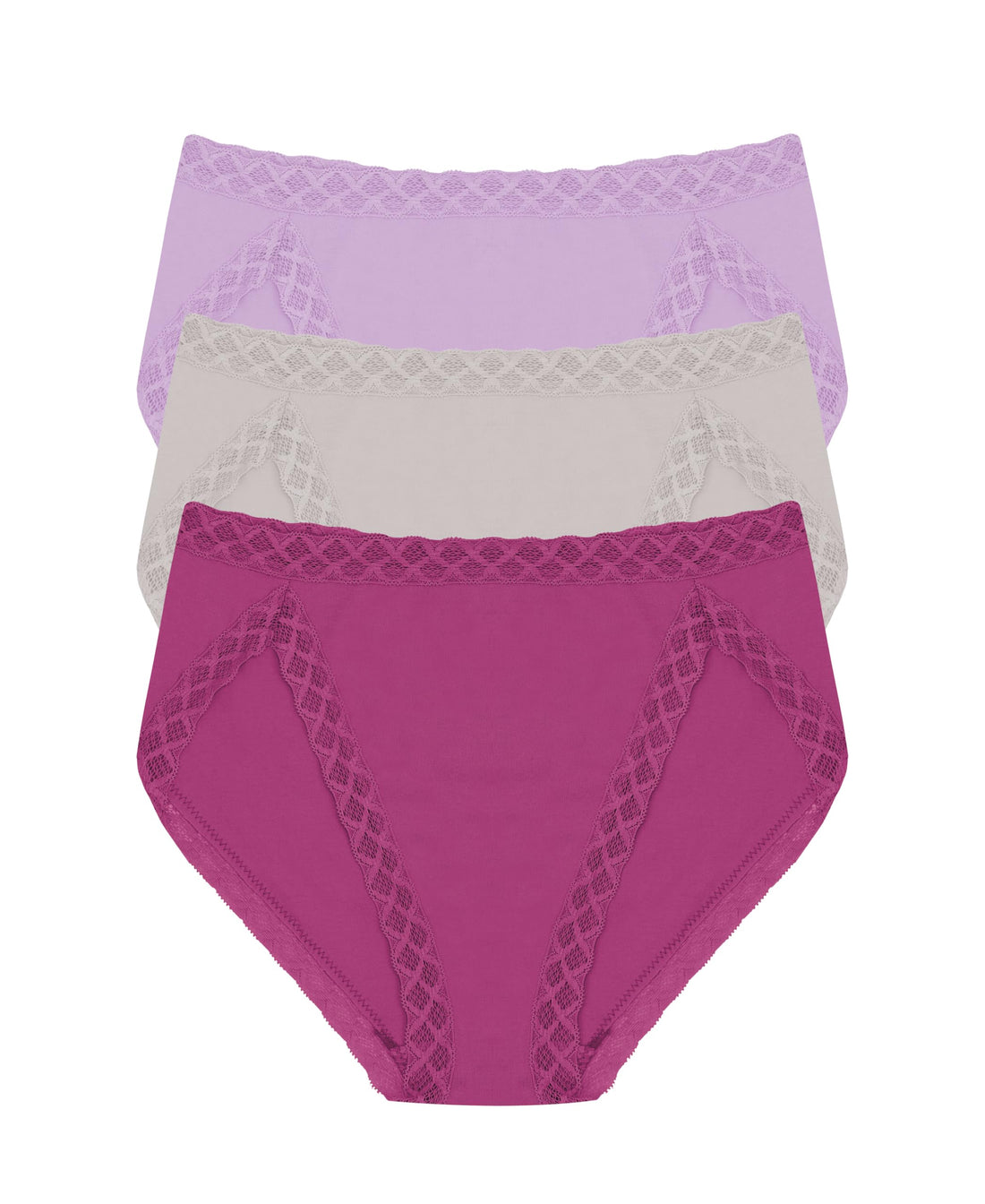 Natori Women's Pima Bliss French Cut Briefs 3 Pack