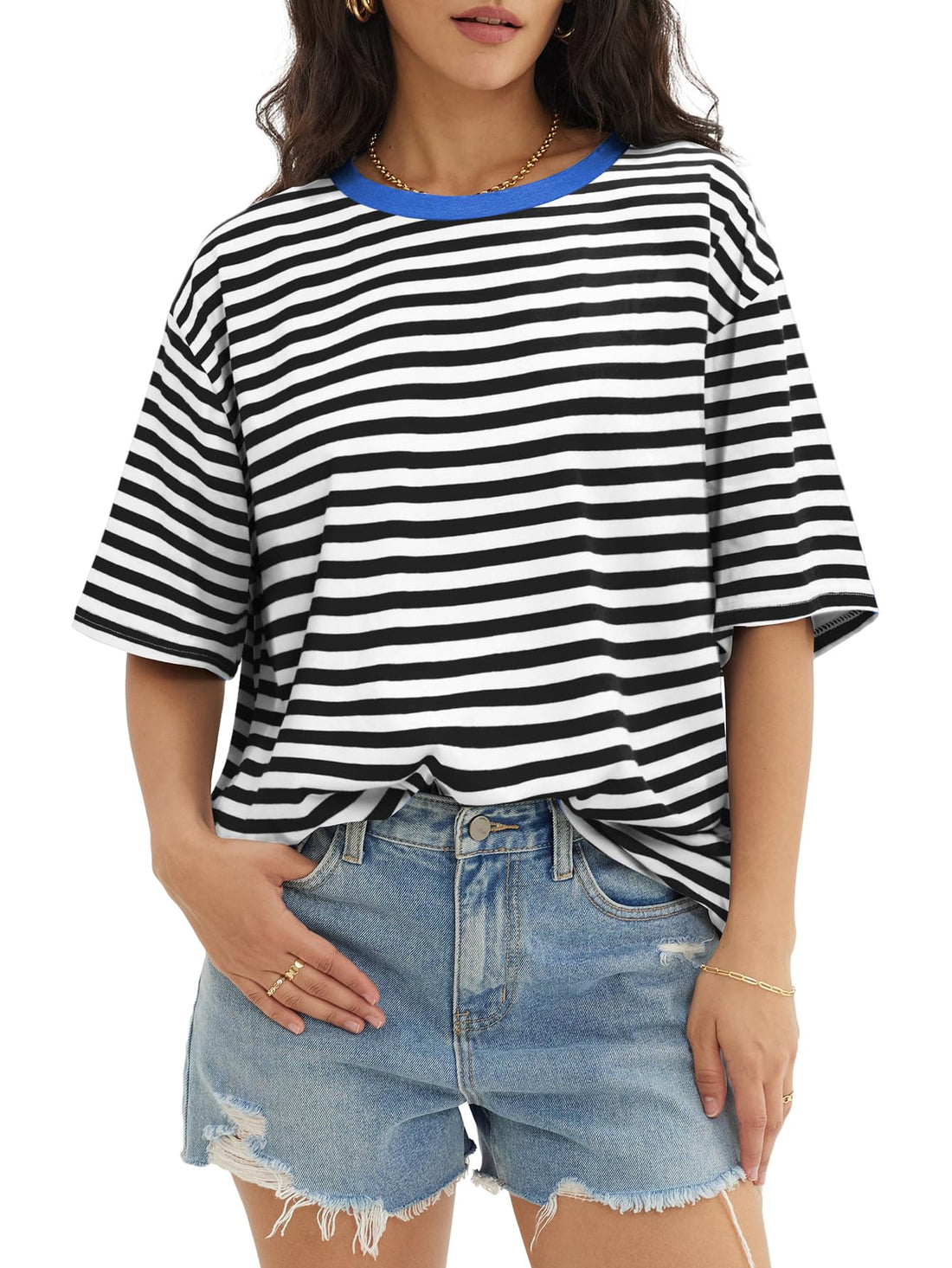 ATHMILE Womens Oversized T Shirts Casual Tee Workout Tops Gym Clothes Summer Loose Fit Short Sleeve Graphics Basic Y2K 2026
