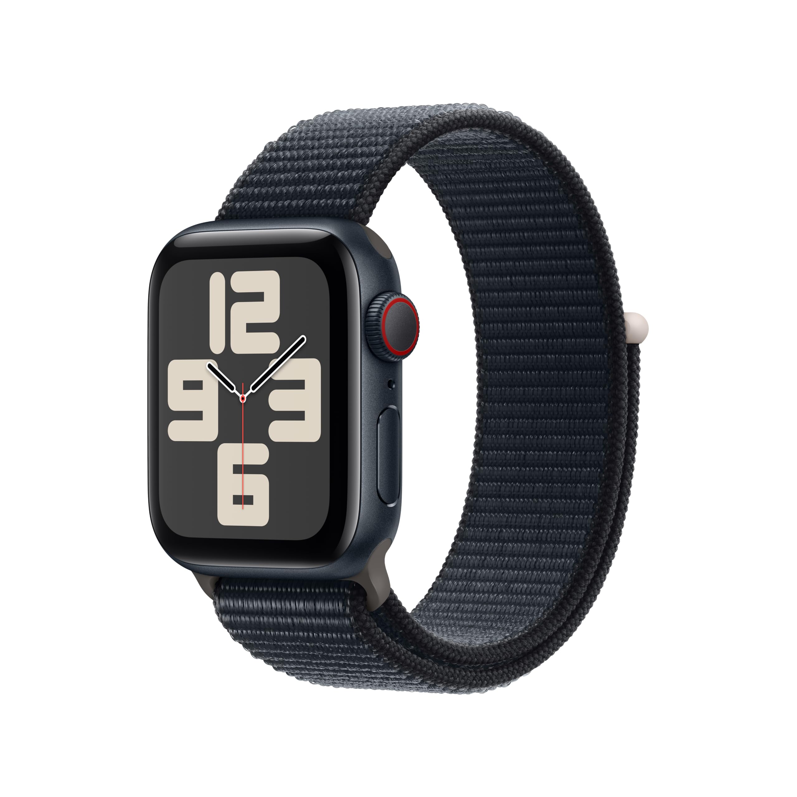 Apple Watch SE (2nd Gen) (GPS + Cellular, 40mm) - Starlight Aluminum Case with Starlight Sport Band, S/M (Renewed)