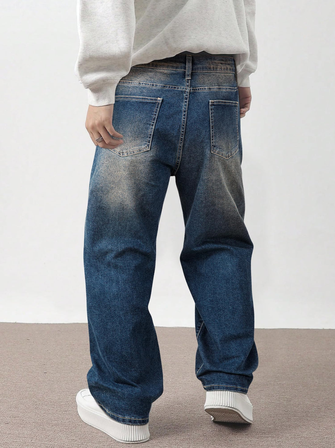 JMIERR Men's Tapered Baggy Jeans - Loose Fit Wide Leg Denim Pants | Vintage Relaxed Loose Fit, Stretch, Wide Leg, Skater Streetwear, 5 Pockets, Casual Carpenter Jean, Hip Hop,Loose Fit,Outfit
