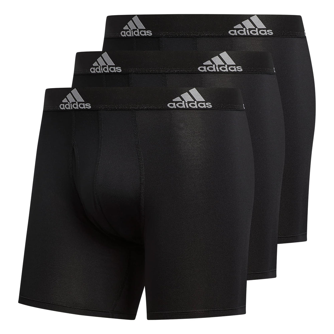 adidas Men's Microfiber Boxer Briefs Underwear (Multipack) Athletic Stretch-Fit