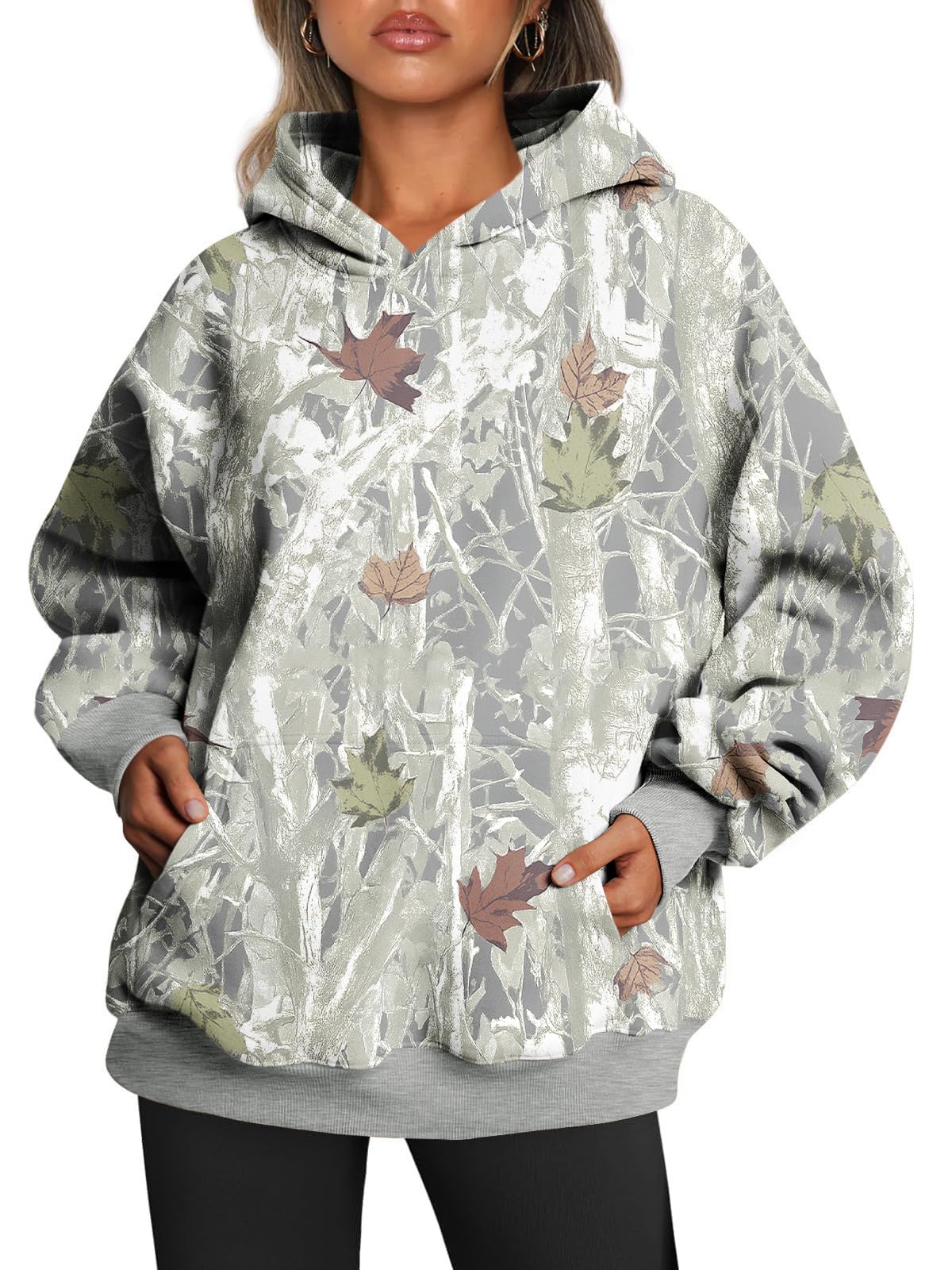 Trendy Queen Women Oversized Hoodies Fall Outfits | Gentle Skin Feel, Aesthetic Drop Shoulder, Large Kangaroo Pocket, Seamless Daily Outfit Match