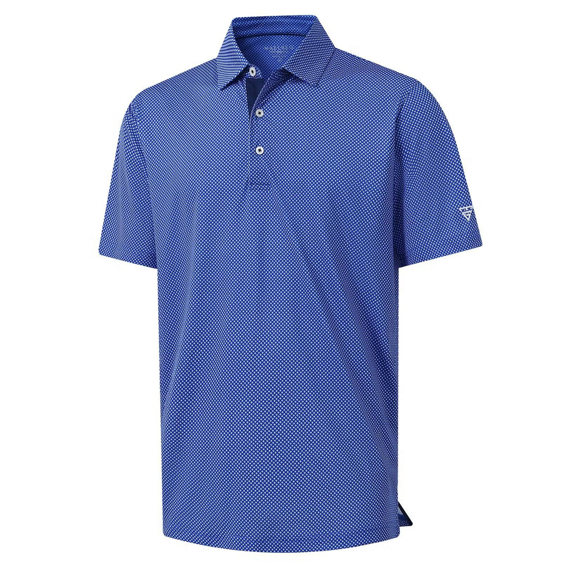 M MAELREG Mens Golf Shirt Short Sleeve Dry Fit Print Moisture Wicking Performance Patterns Collared Polo Shirt