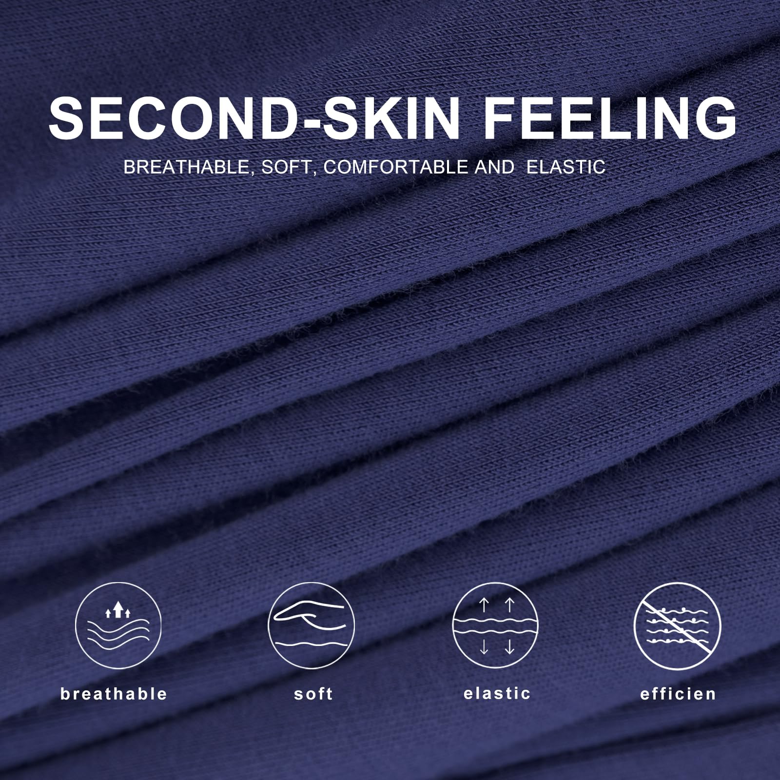 BAMBOO COOL Mens Boxer Shorts Underwear Soft Comfortable Breathable Knit Boxers Short for Men (3 or 5 Pack)