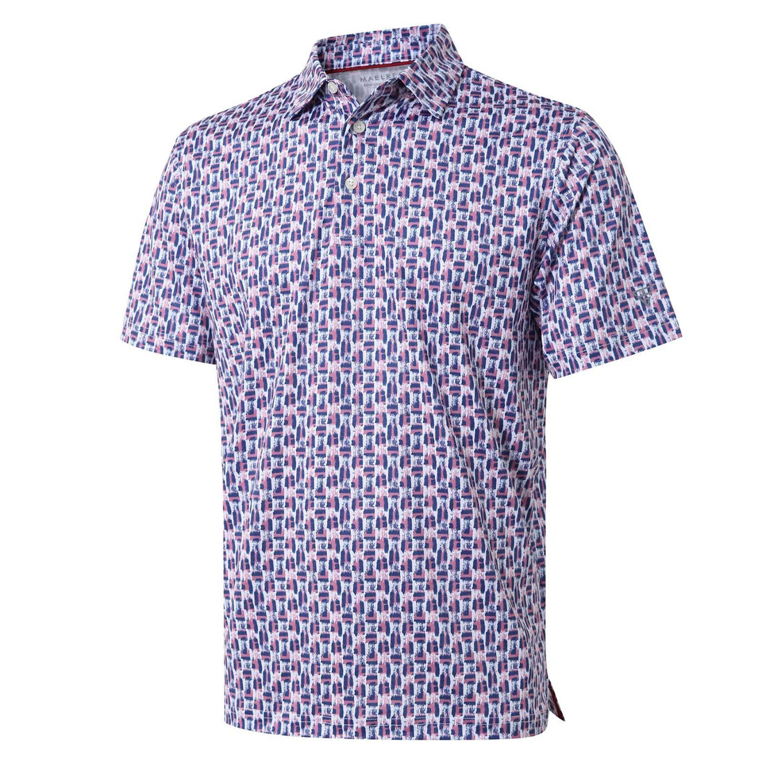 Golf Shirts for Men Dry Fit Short Sleeve Print Performance Moisture Wicking Polo Shirt