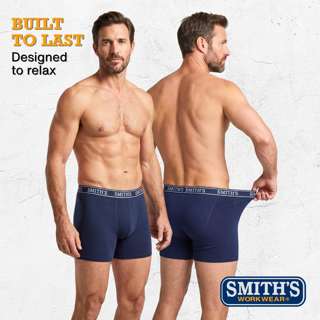 Smiths Mens Underwear 7 Pack Mens Boxer Briefs for Men Soft Cotton Stretch