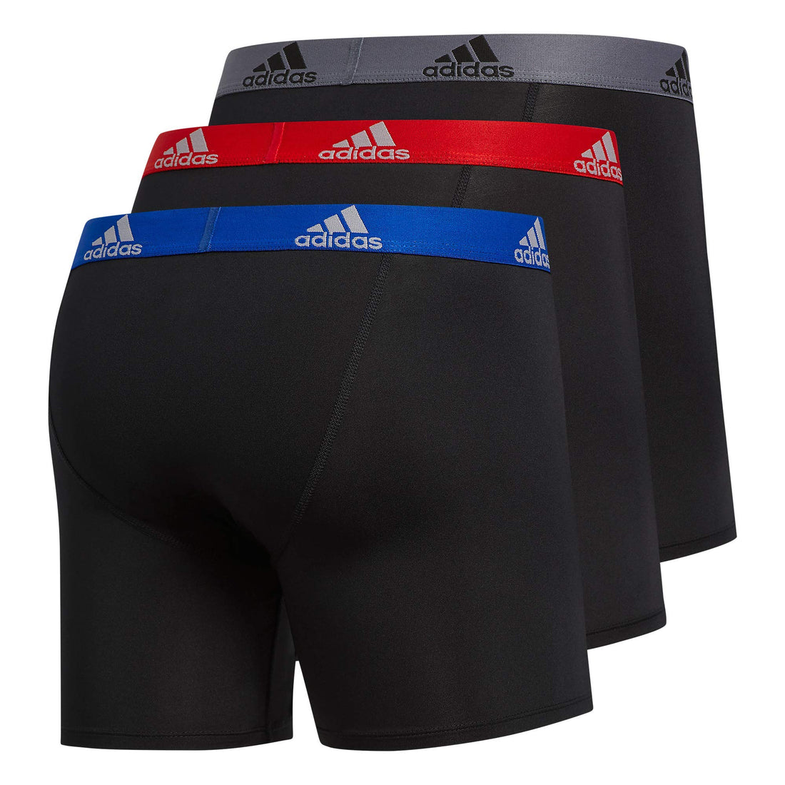 adidas Men's Microfiber Boxer Briefs Underwear (Multipack) Athletic Stretch-Fit