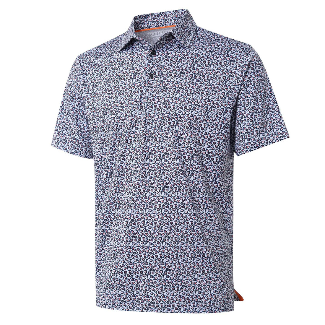 Golf Shirts for Men Dry Fit Short Sleeve Print Performance Moisture Wicking Polo Shirt