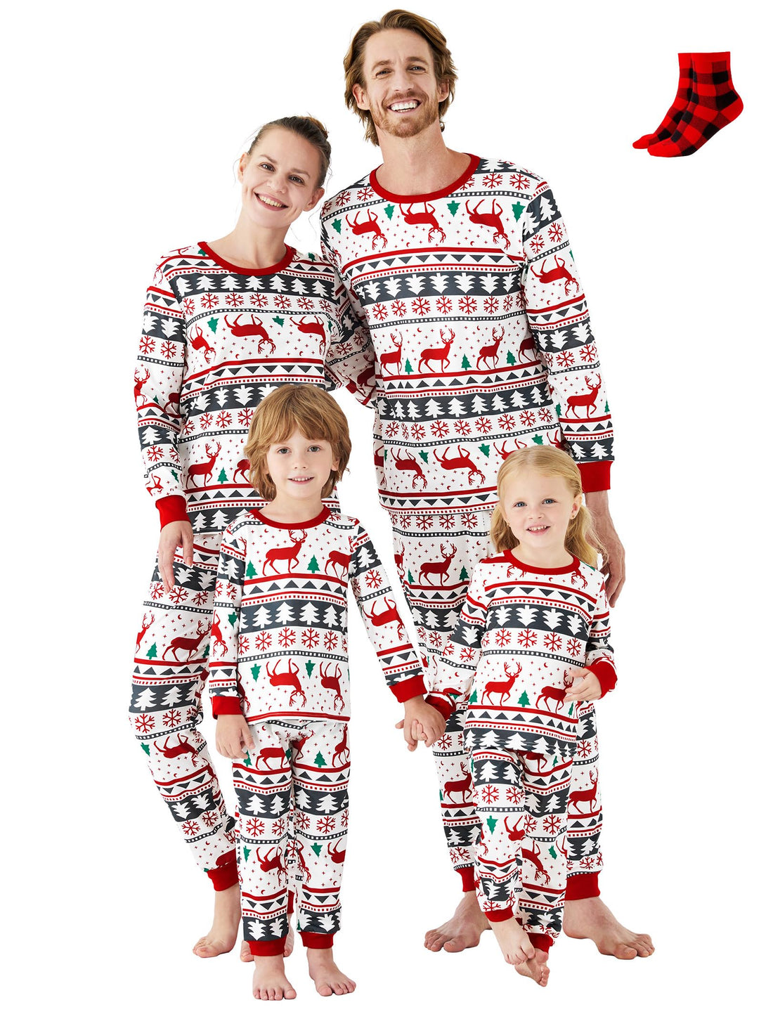PATPAT Family Christmas Pajamas Matching Sets : Holiday Sleepwear Xmas PJS