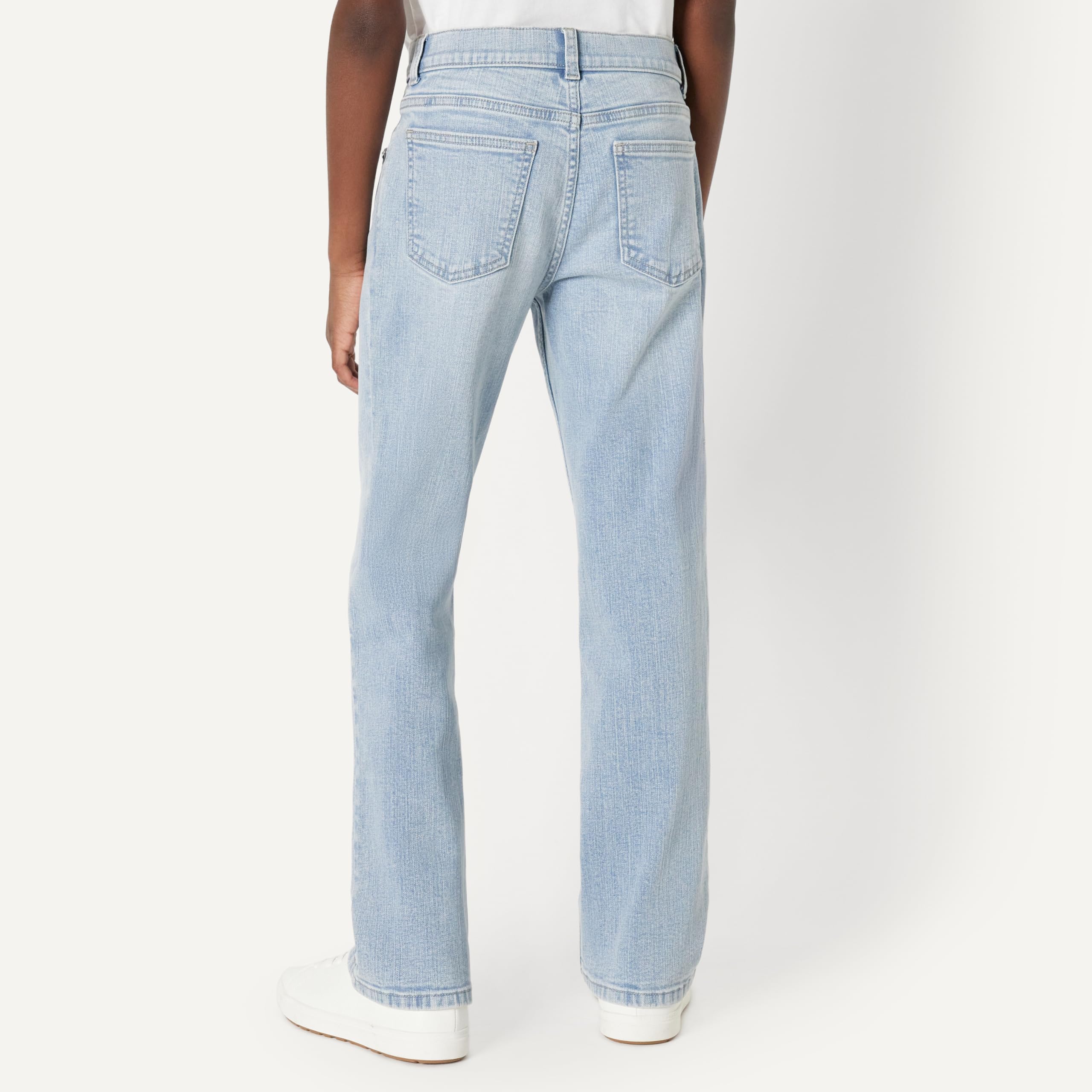 Amazon Essentials Boys' Medium Stretch Regular-Fit Bootcut Jeans