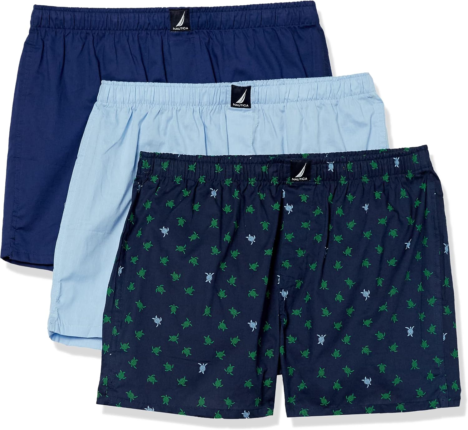 Nautica Men's Classic Cotton 3-Pack Woven Boxers