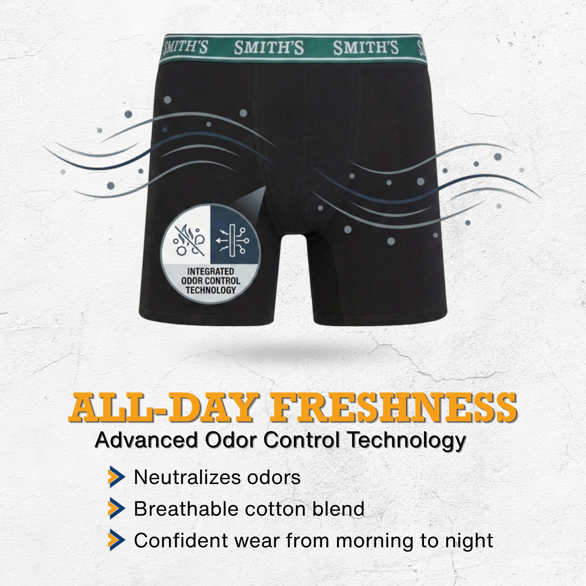 Smiths Mens Underwear 7 Pack Mens Boxer Briefs for Men Soft Cotton Stretch