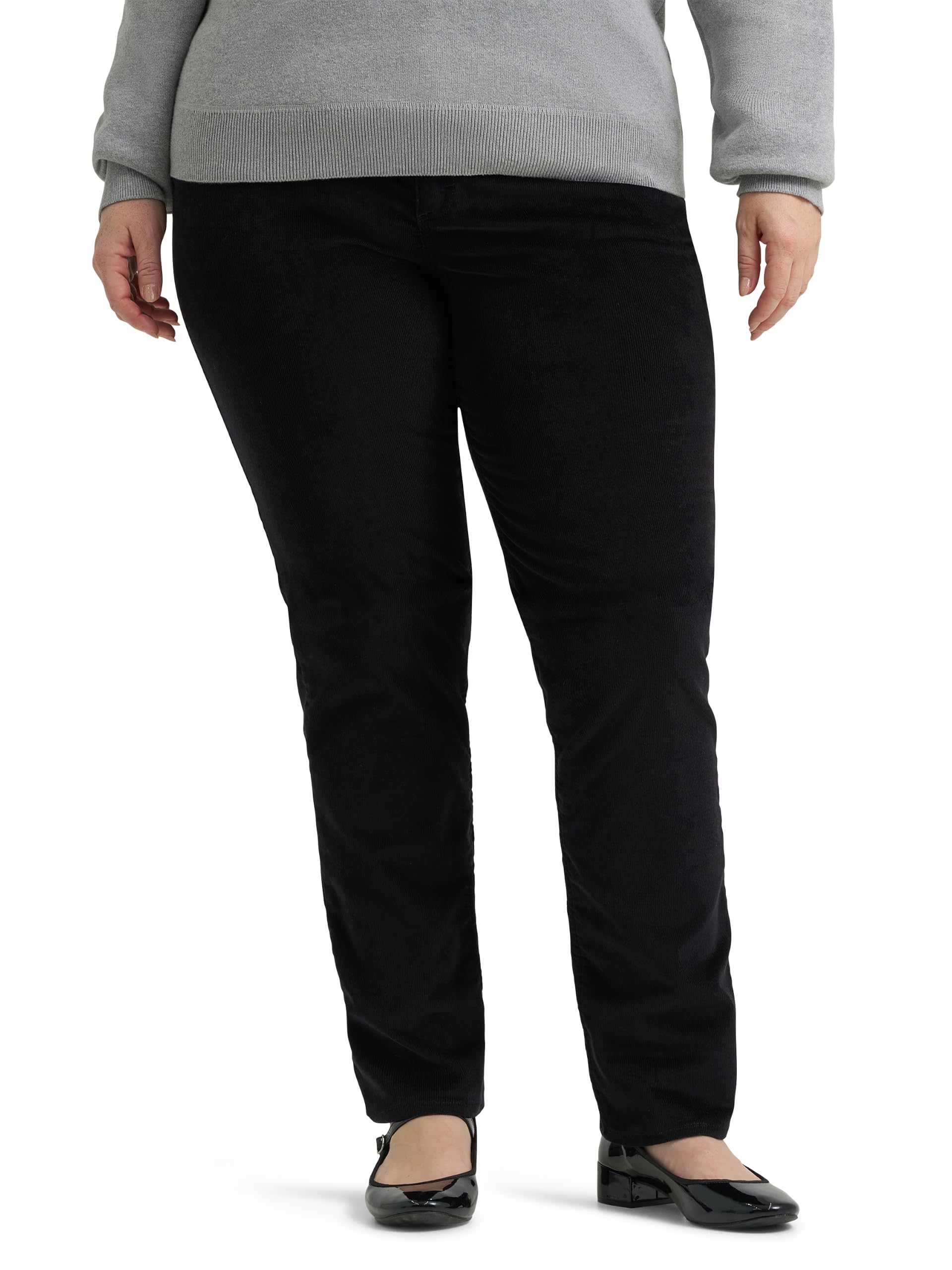Lee Women's Plus Size Legendary Mid Rise Straight Leg Jean
