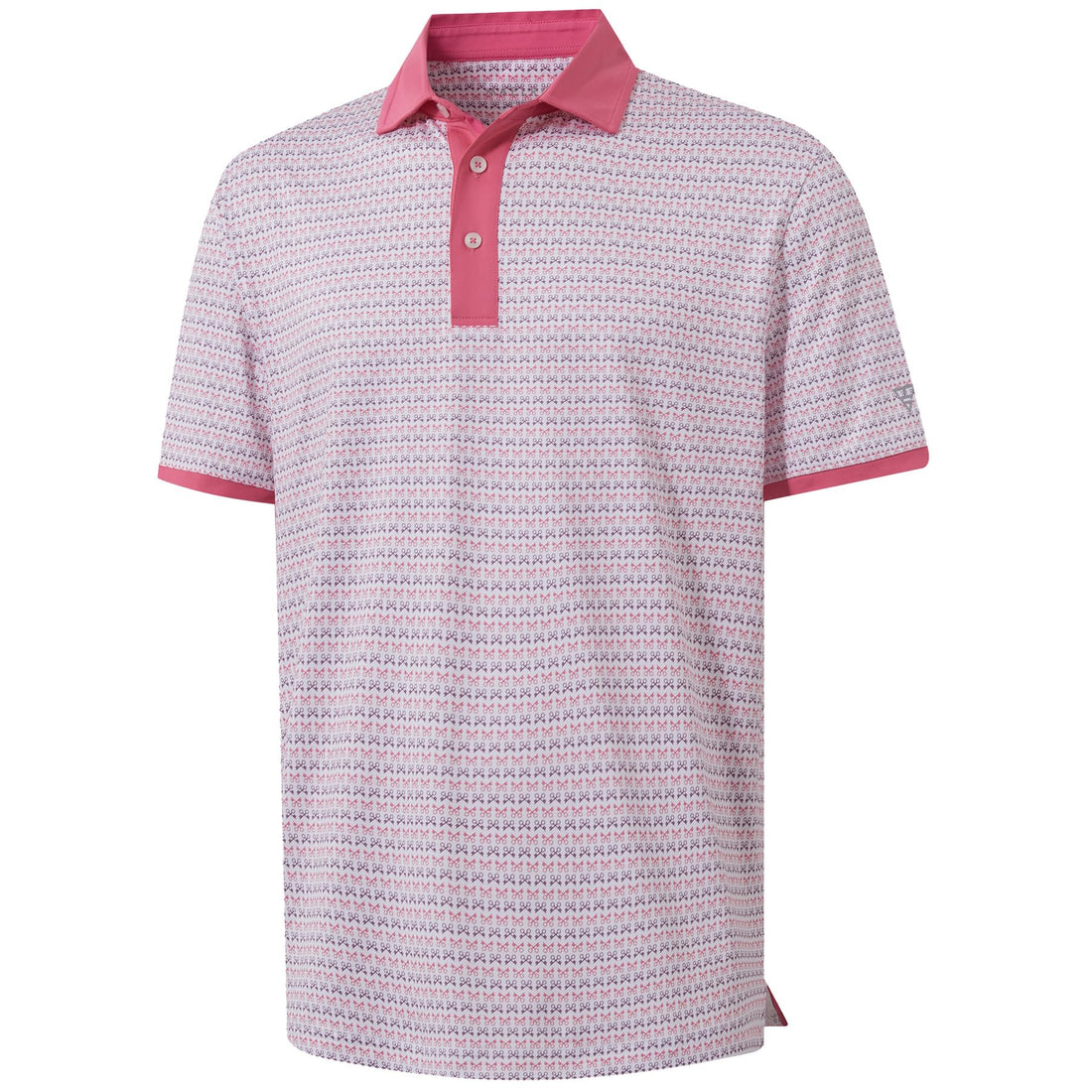 M MAELREG Golf Polo Shirts for Men Dry Fit Performance Lightweight Printing Contrast Collar Mens Golf Shirts Short Sleeve