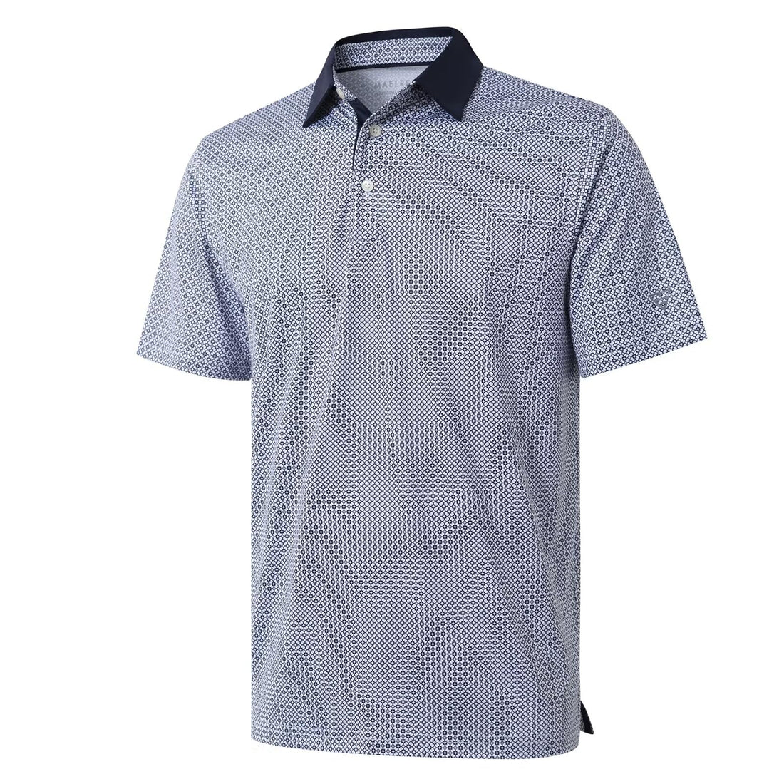 Golf Shirts for Men Dry Fit Short Sleeve Print Performance Moisture Wicking Polo Shirt