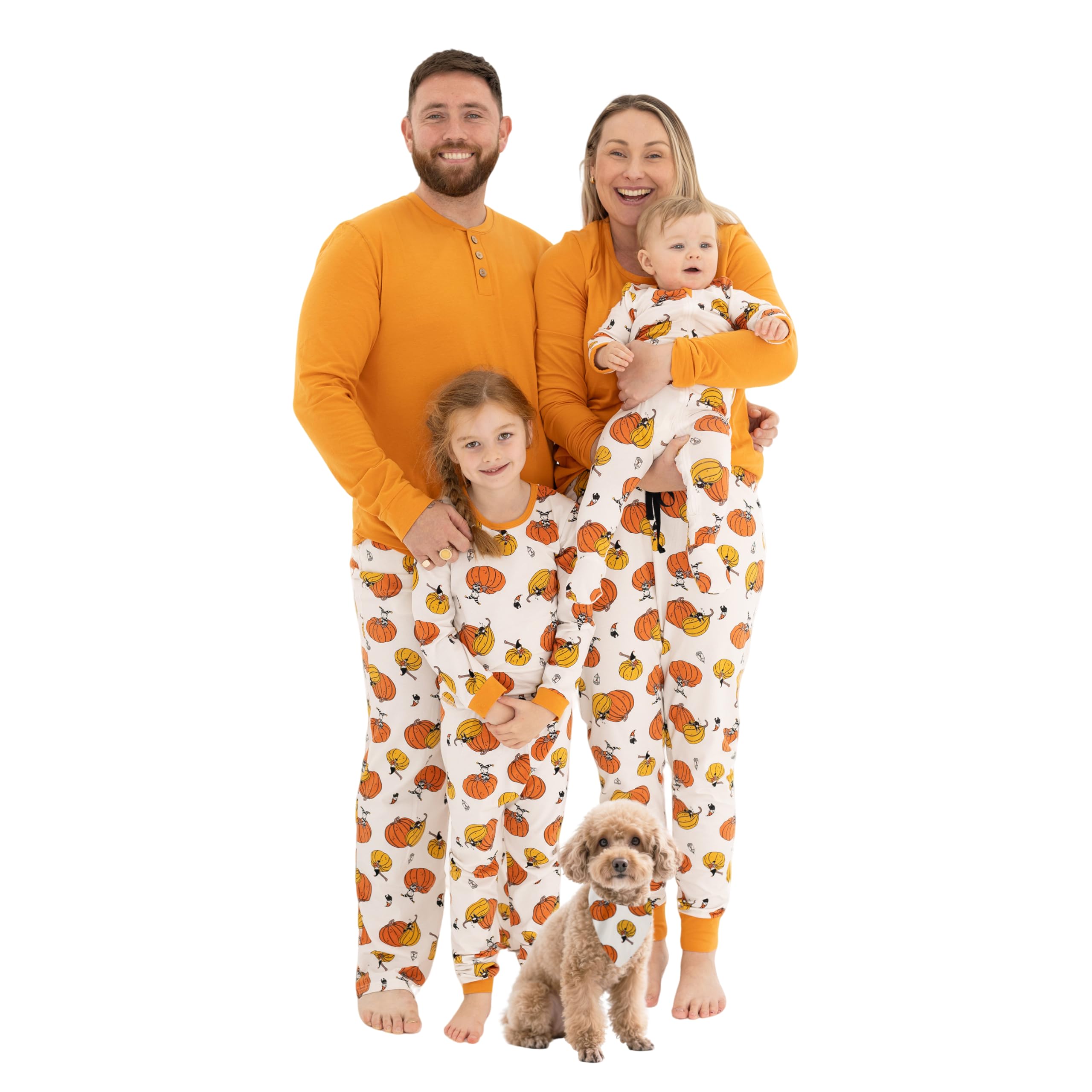 Owlivia Christmas Halloween Pajamas For Family, Organic Cotton Holiday Pjs Matching Sets