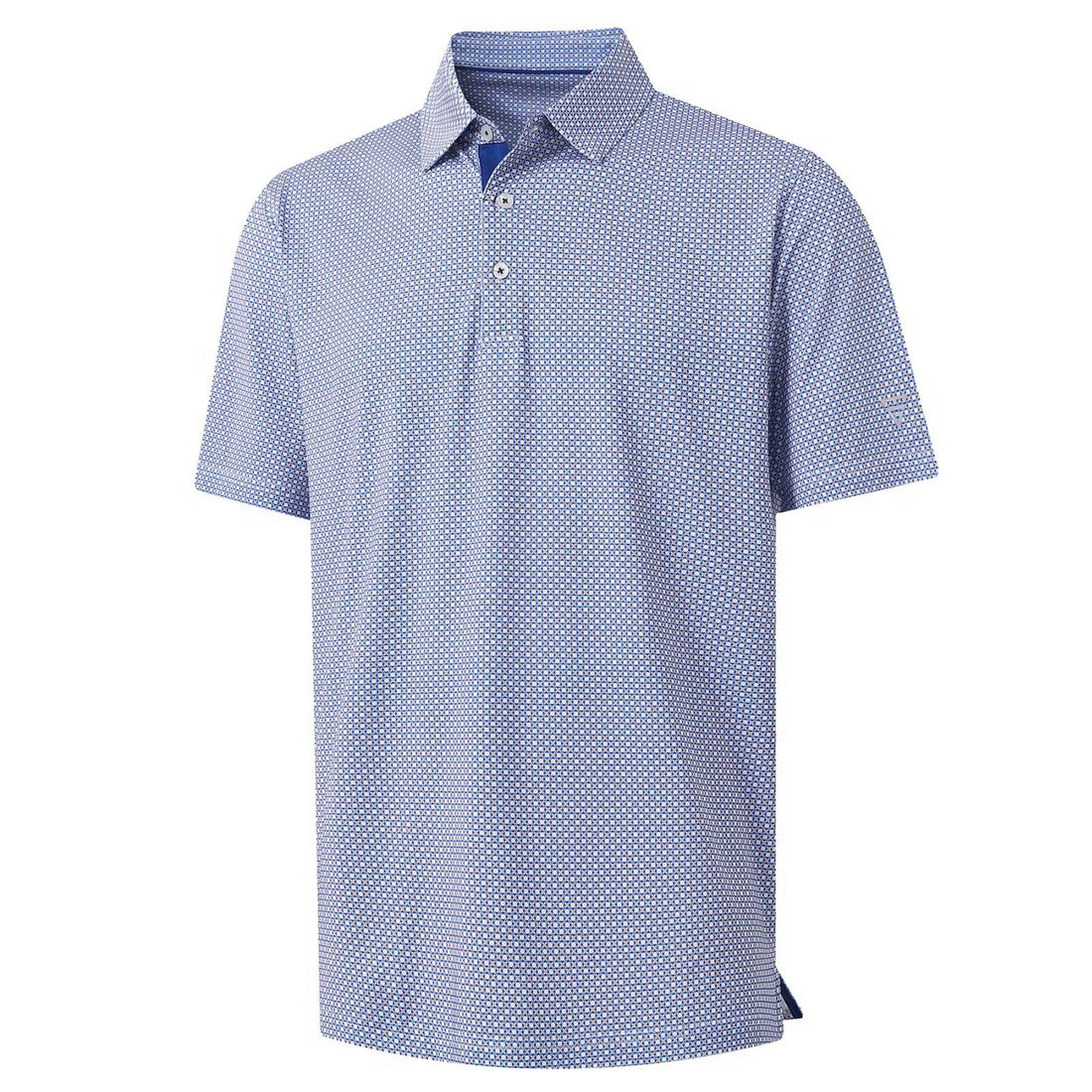 M MAELREG Mens Golf Shirt Short Sleeve Dry Fit Print Moisture Wicking Performance Patterns Collared Polo Shirt