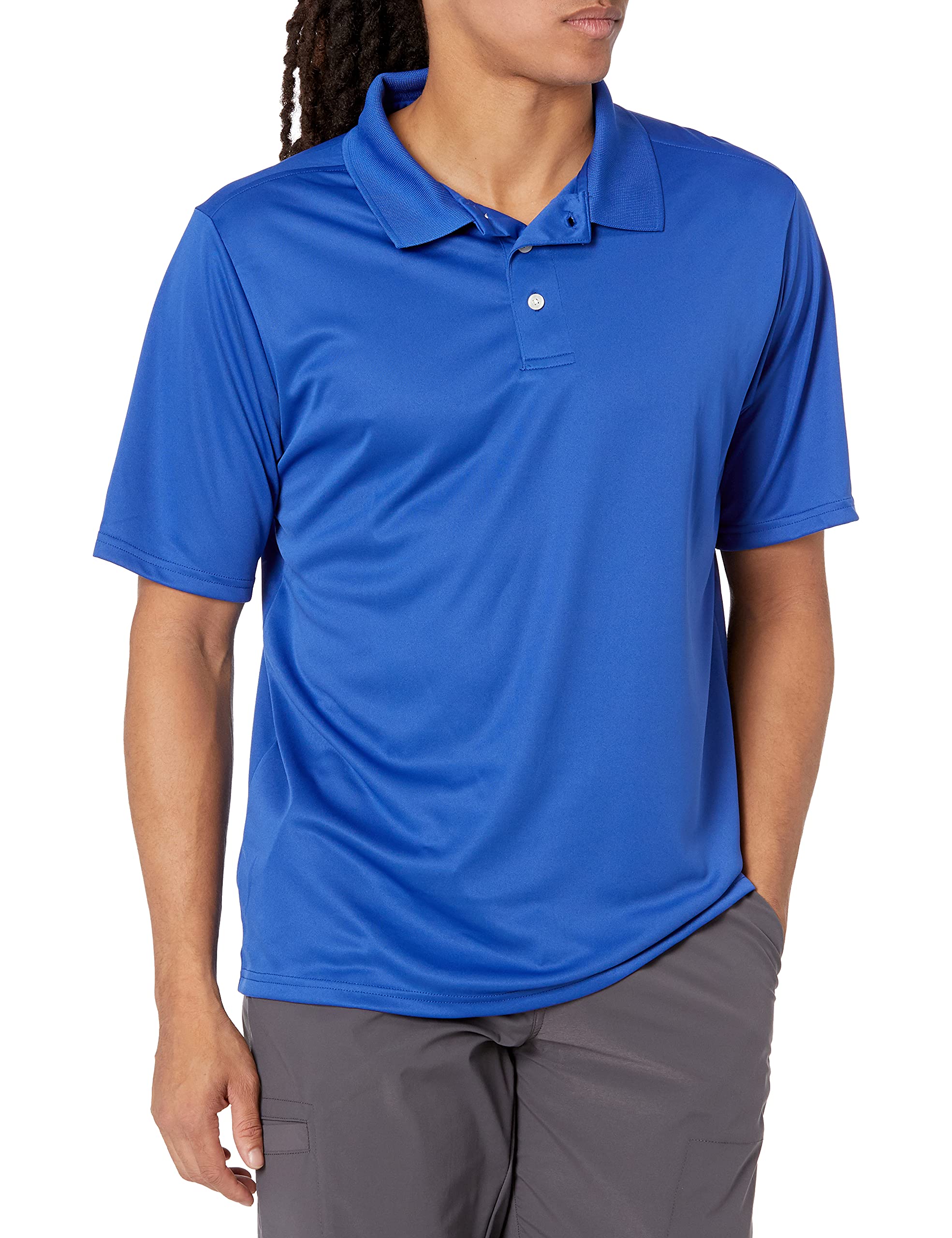 Hanes Men's Cool DRI Polo Shirt, Quick-Drying Performance Polo for Men, UPF Protection