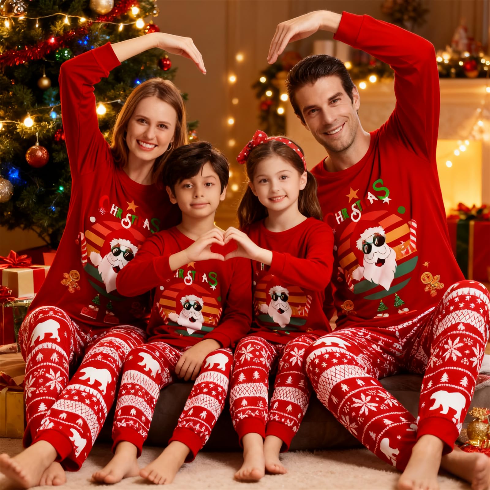 Matching Christmas Pjs For Family Christmas Family Set Family Christmas Matching Sets Family Sleepwear Pajamas