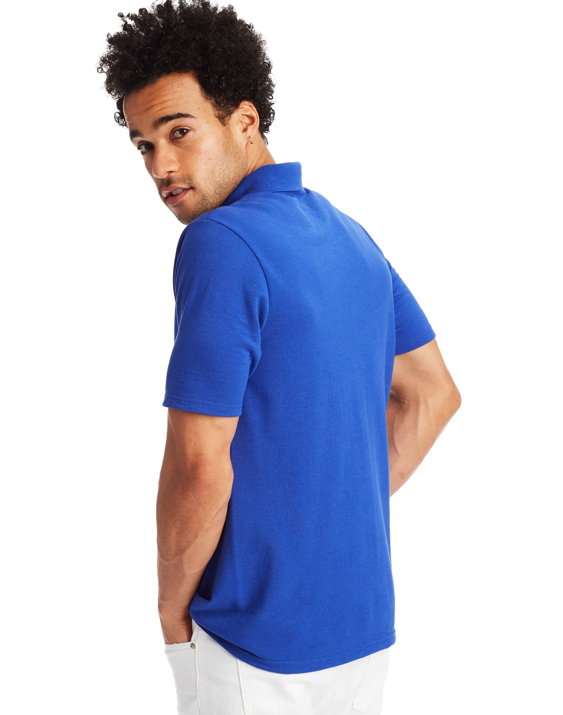 Hanes Men’s X-Temp Short Sleeve Polo Shirt, Midweight Men's Shirt