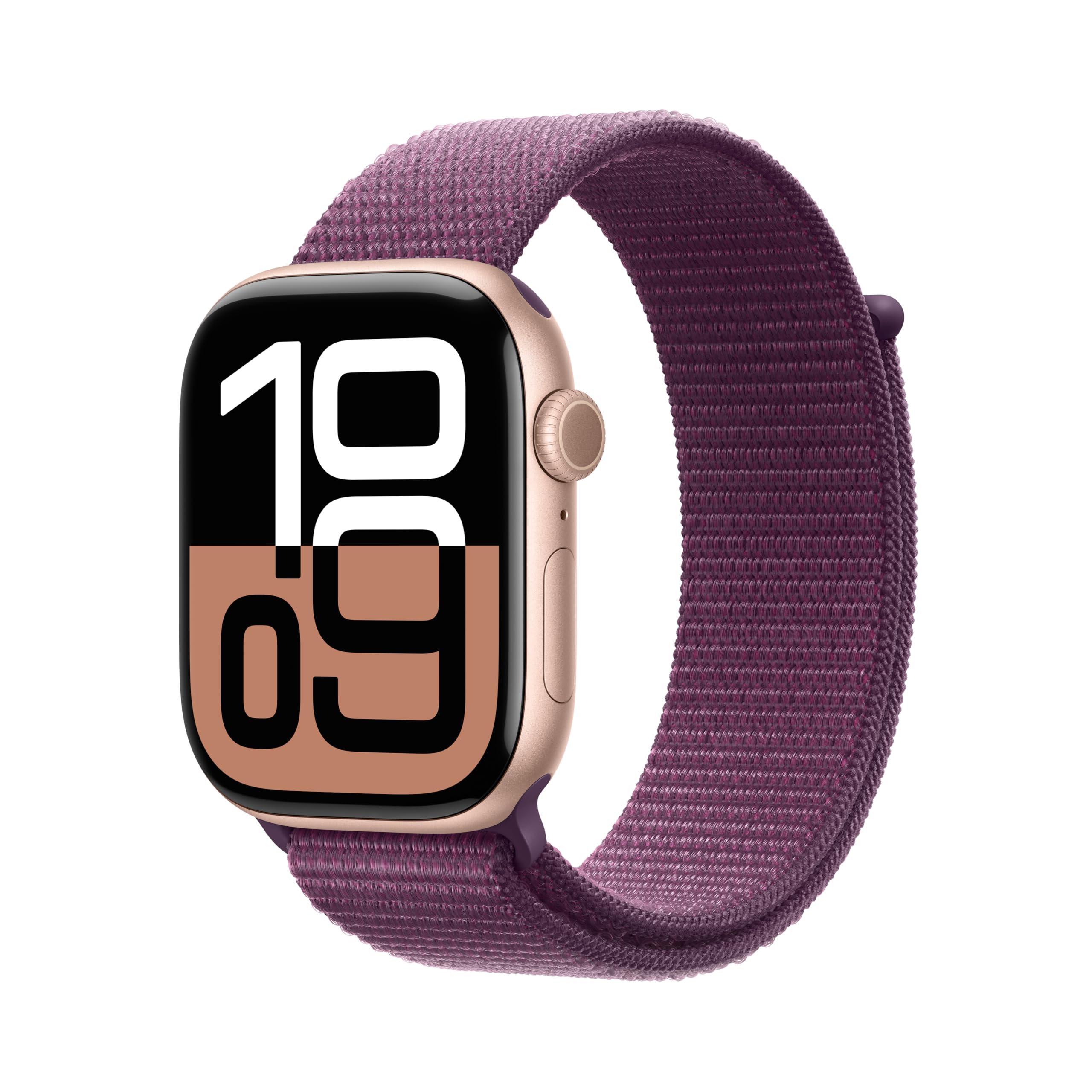 Apple Watch Series 10 [GPS 46mm case] Smartwatch with Jet Black Aluminum Case with Black Sport Band - M/L. Fitness Tracker, ECG App, Always-On Retina Display, Water Resistant