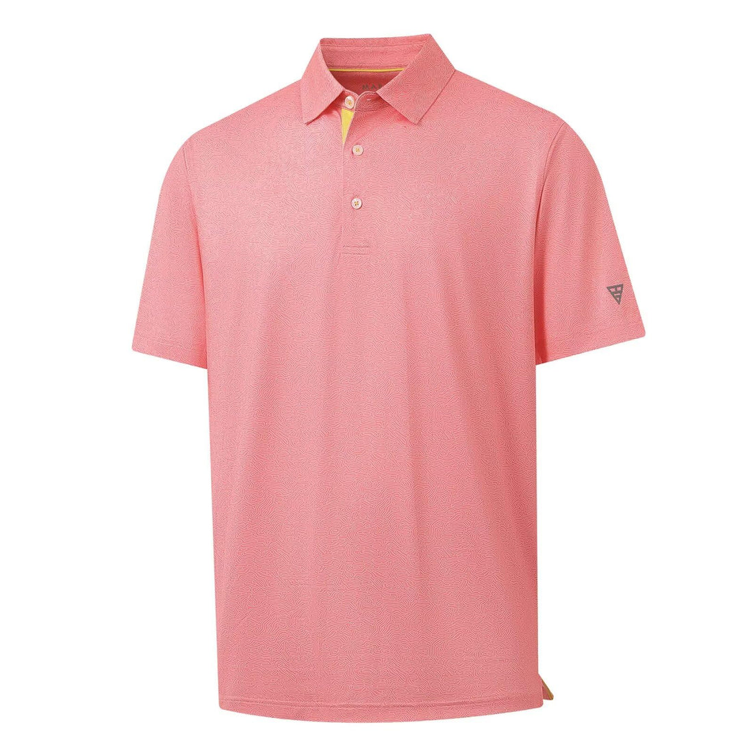 M MAELREG Mens Golf Shirt Short Sleeve Dry Fit Print Moisture Wicking Performance Patterns Collared Polo Shirt