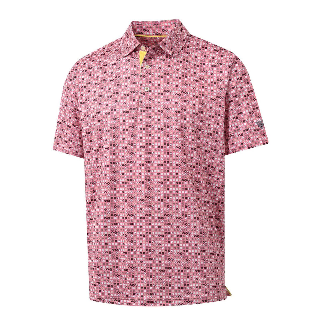 M MAELREG Mens Golf Shirt Short Sleeve Dry Fit Print Moisture Wicking Performance Patterns Collared Polo Shirt