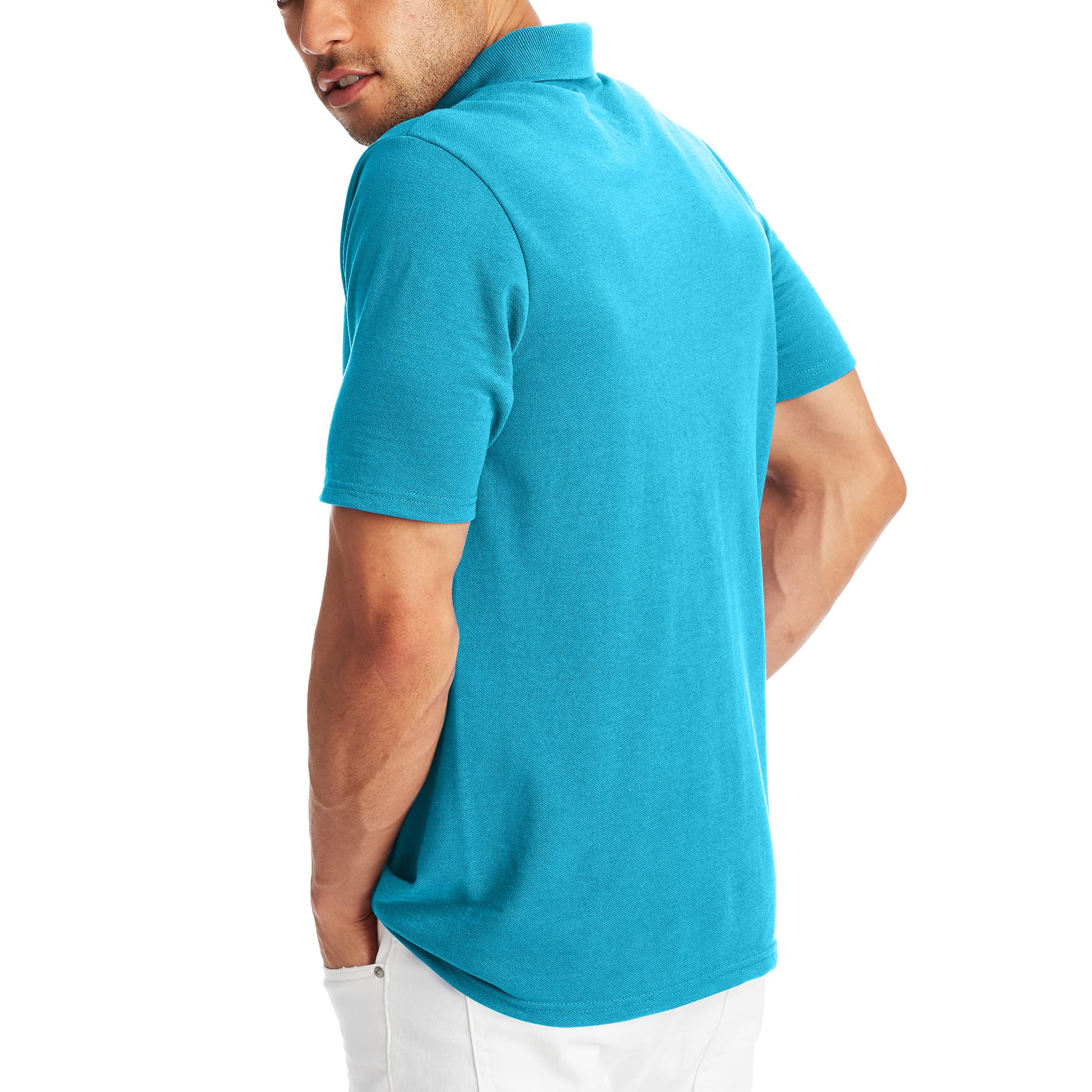 Hanes Men’s X-Temp Short Sleeve Polo Shirt, Midweight Men's Shirt