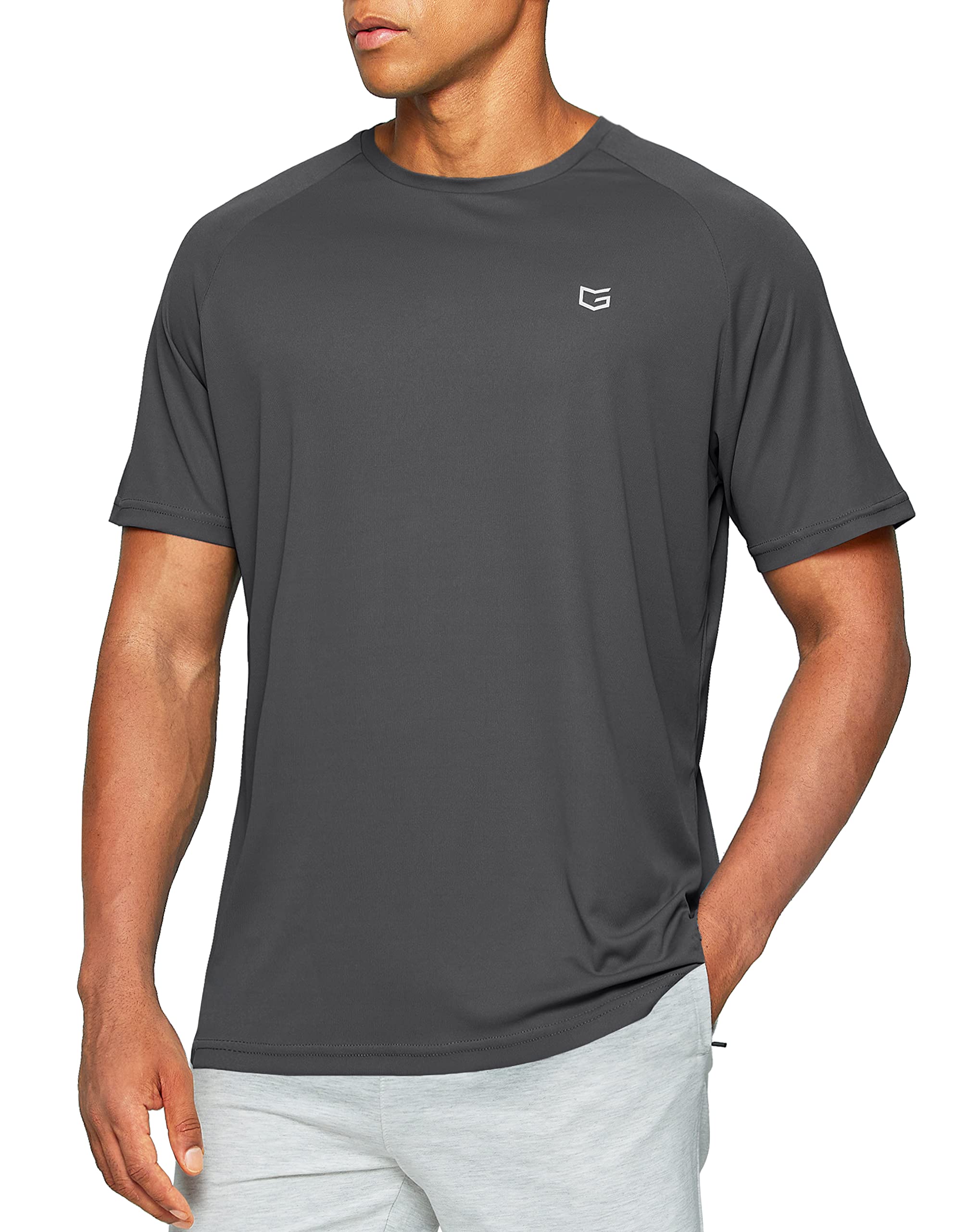 G Gradual Men's Workout Quick Dry T-Shirts Short Sleeve Lightweight Cooling Gym Shirts Tee for Running, Beach, Hiking