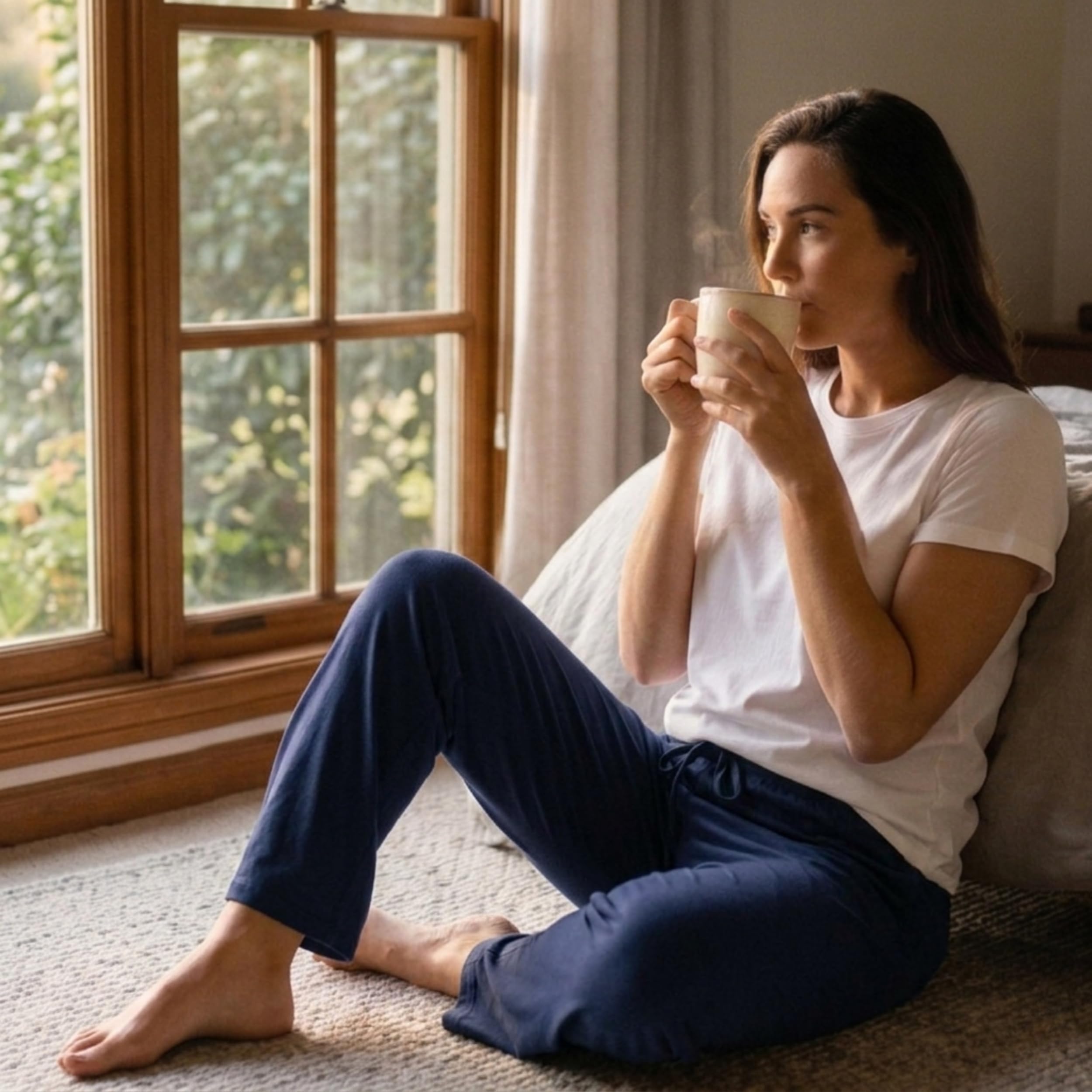 Just Love Women's Pajama Pants, Soft Stretch Jersey PJ Bottoms with Two Pockets, Elastic Waist and Drawstring