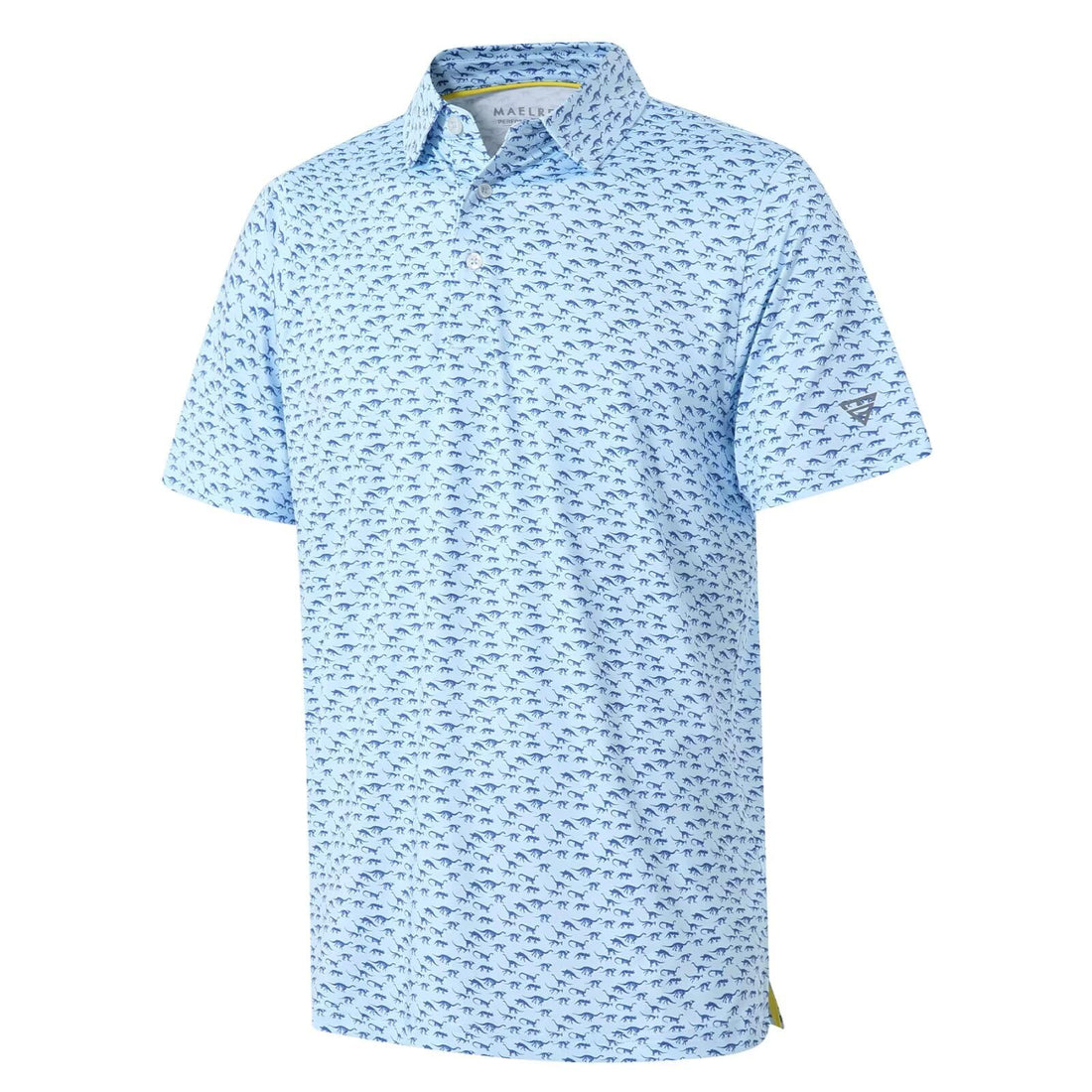 Golf Shirts for Men Dry Fit Short Sleeve Print Performance Moisture Wicking Polo Shirt
