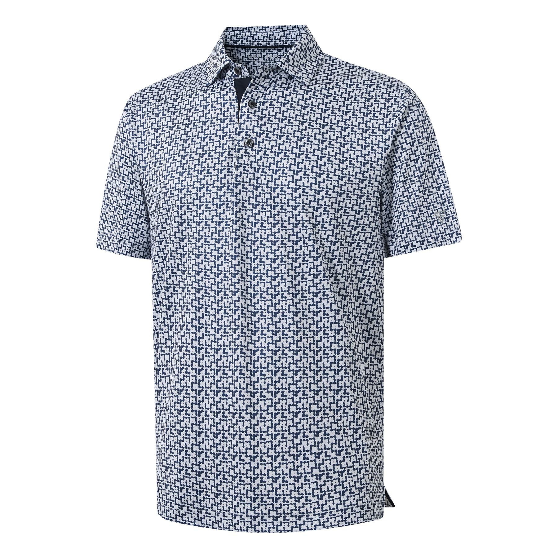 M MAELREG Mens Golf Shirt Short Sleeve Dry Fit Print Moisture Wicking Performance Patterns Collared Polo Shirt