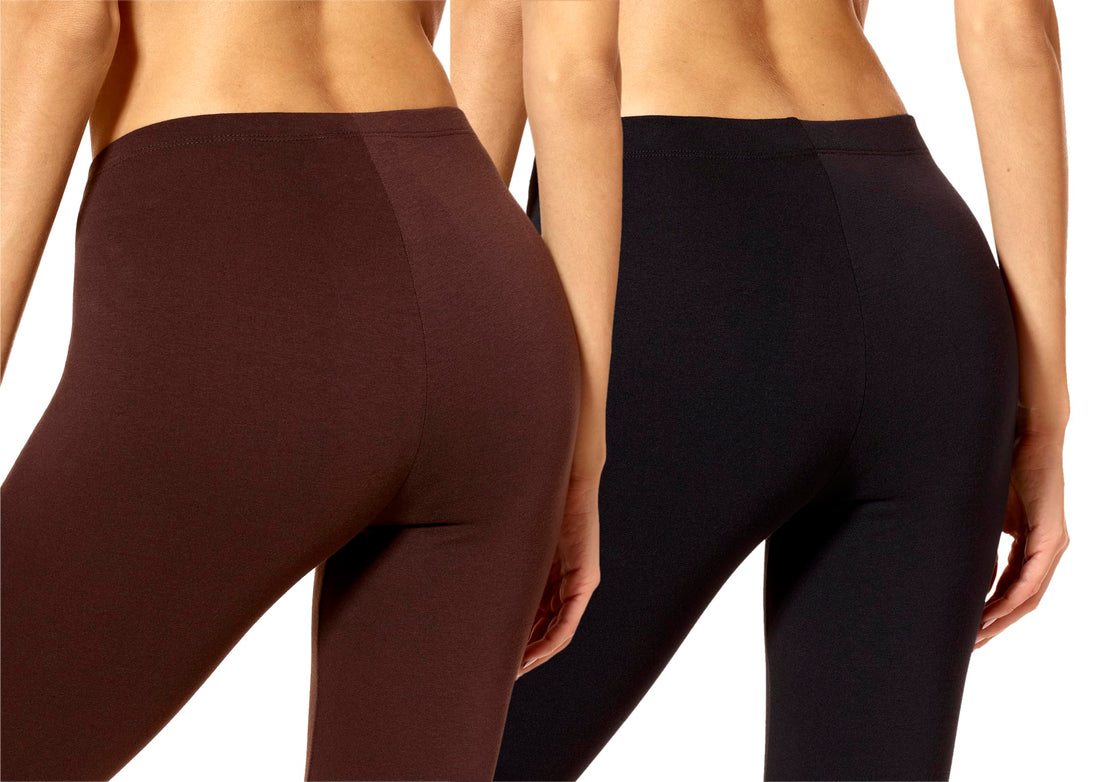 no nonsense Women's Leggings - Soft Cotton Feel, Comfortable & Perfect for Layering, Gentle Elastic Waistband