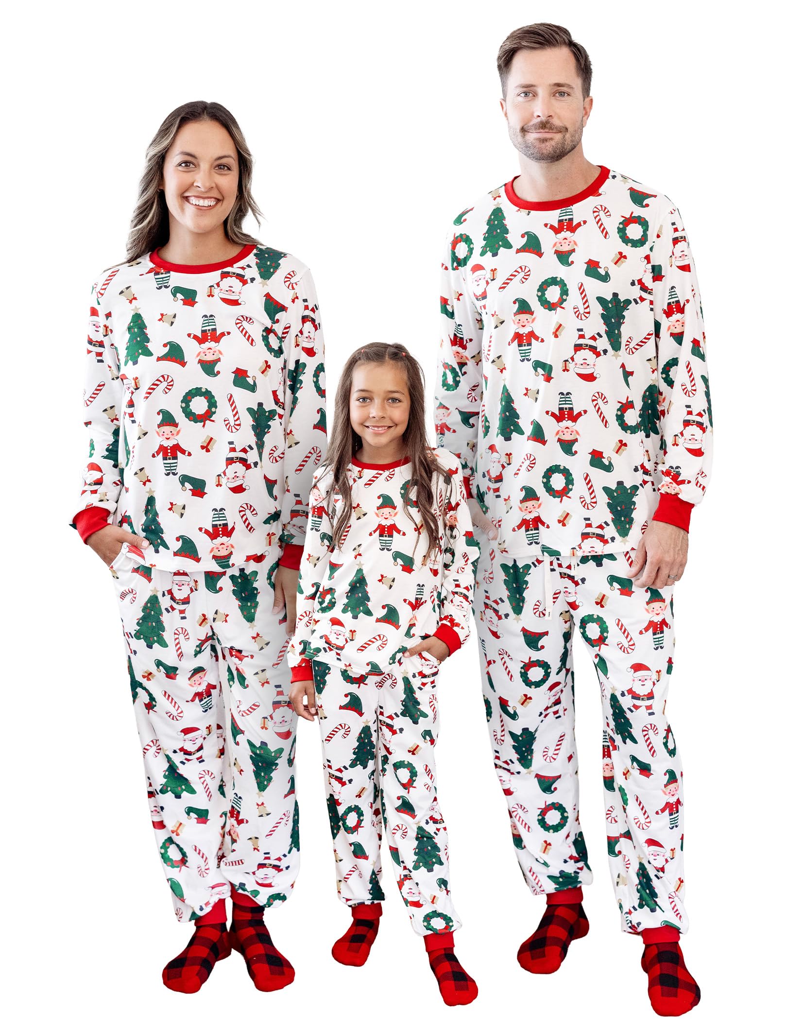 PATPAT Family Christmas Pajamas Matching Sets : Holiday Sleepwear Xmas PJS