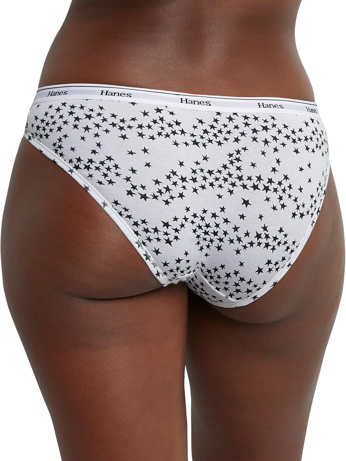Hanes Women's Originals Bikini Panties, Breathable Stretch Cotton Underwear, Assorted, 6-pack