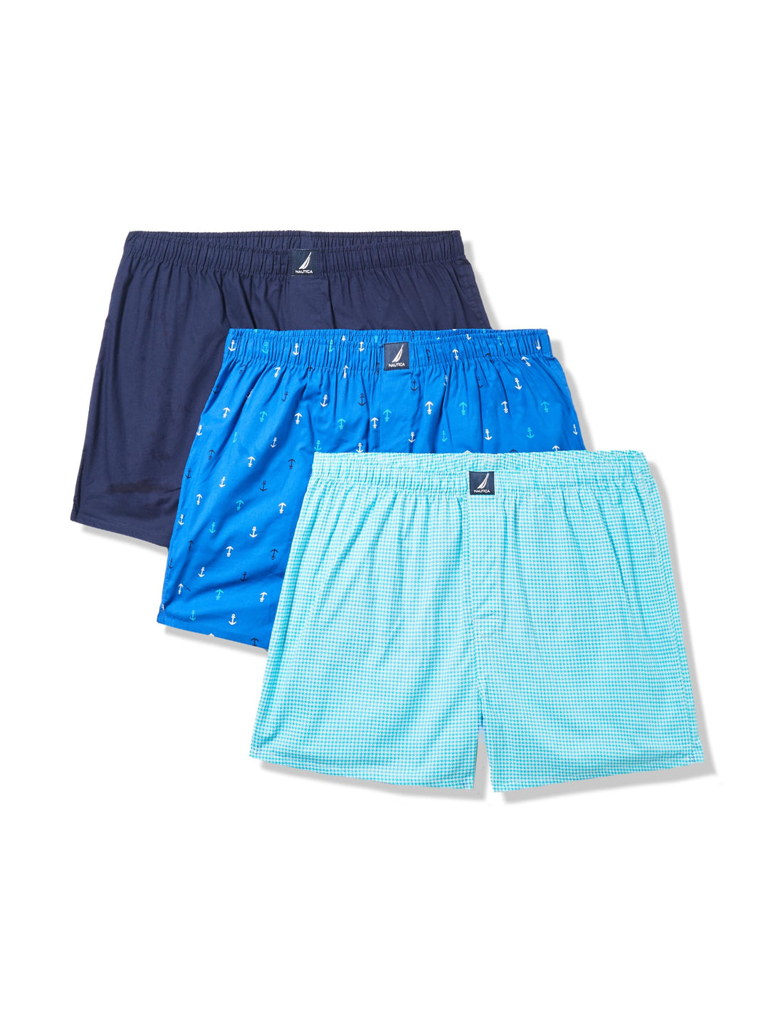 Nautica Men's Classic Cotton 3-Pack Woven Boxers