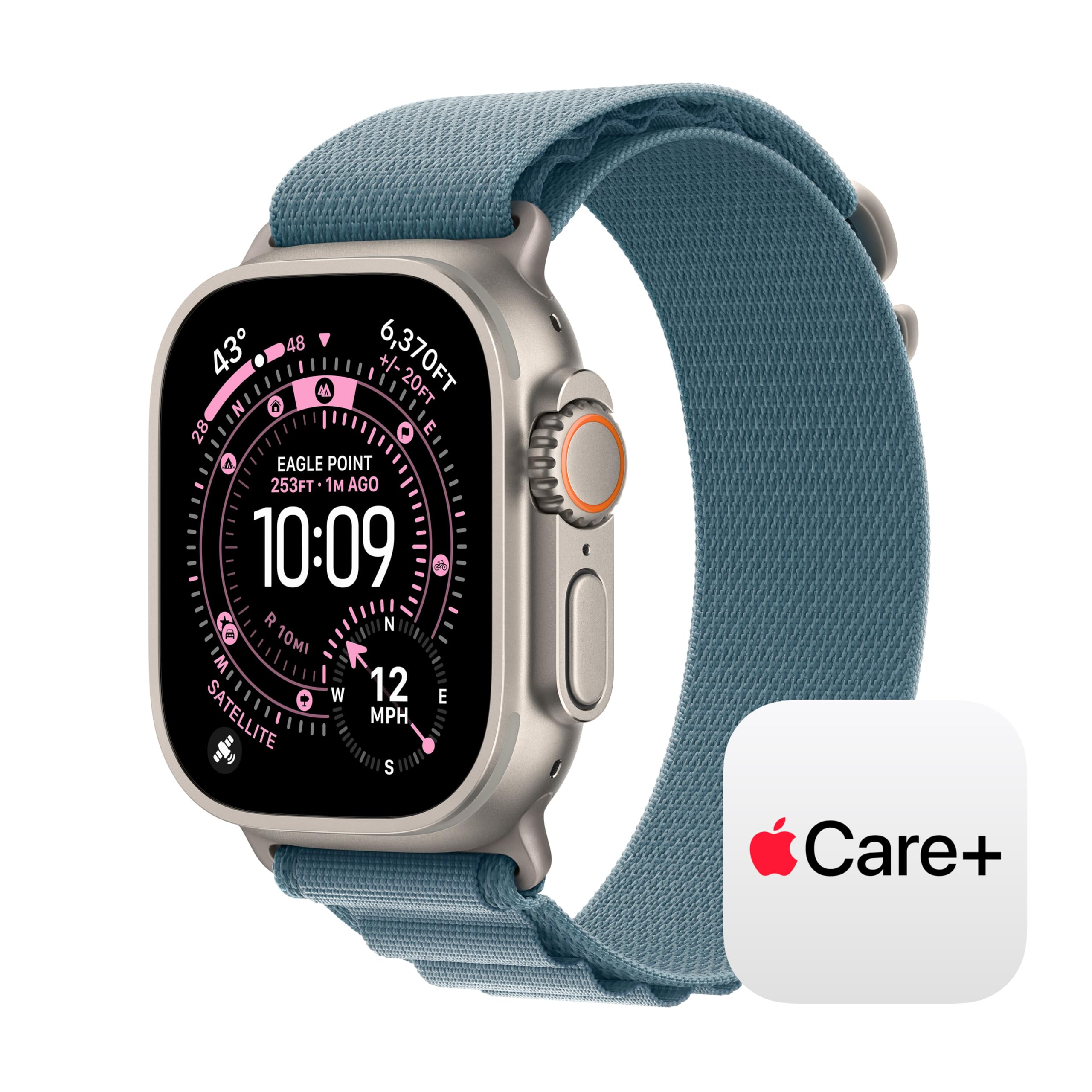 Apple Watch Ultra 3 [GPS + Cellular 49mm] Running & Multisport Smartwatch w/Rugged Titanium Case w/Black Ocean Band. Satellite Communications, Advanced Health & Fitness Tracking